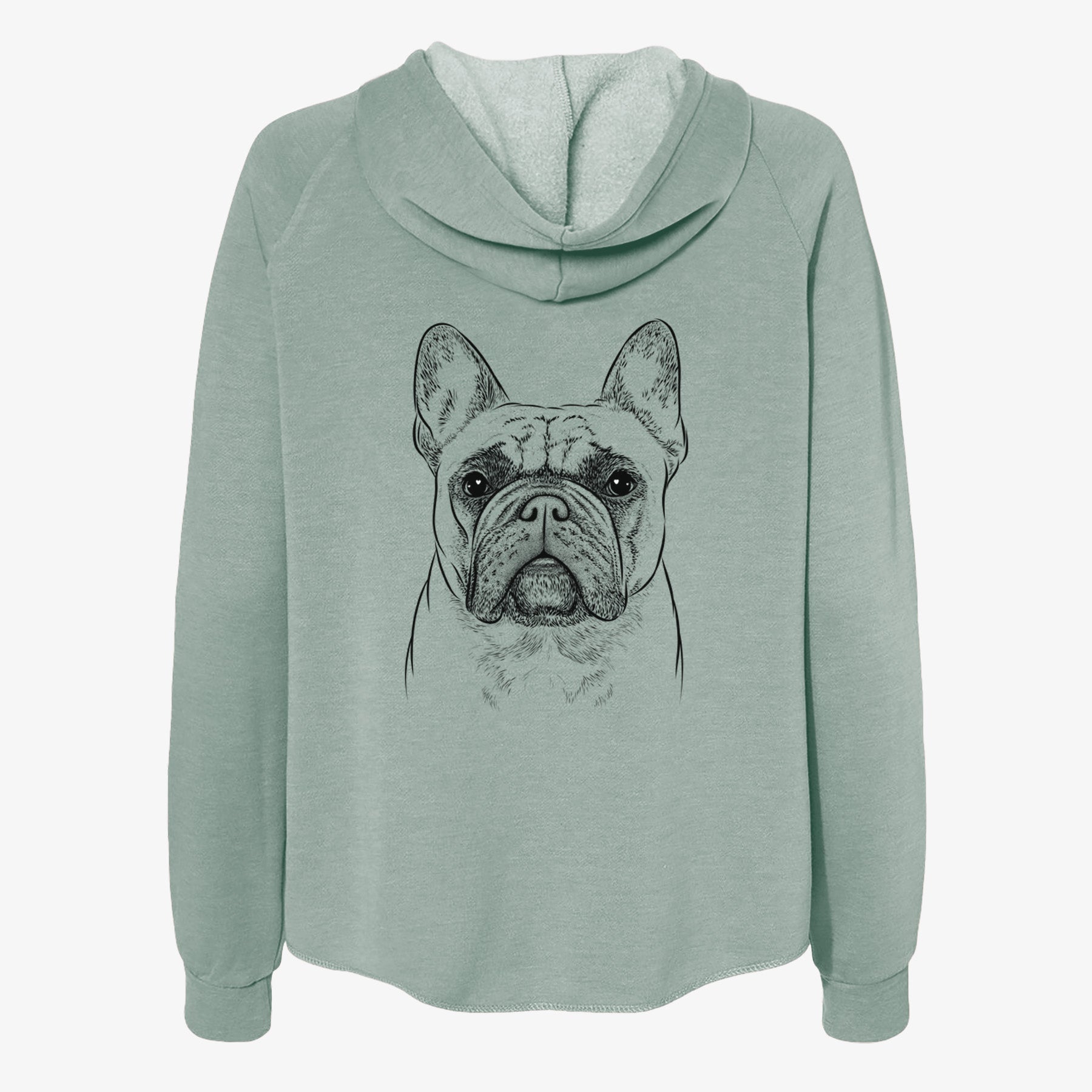 Acelynn the French Bulldog - Women's Cali Wave Zip-Up Sweatshirt