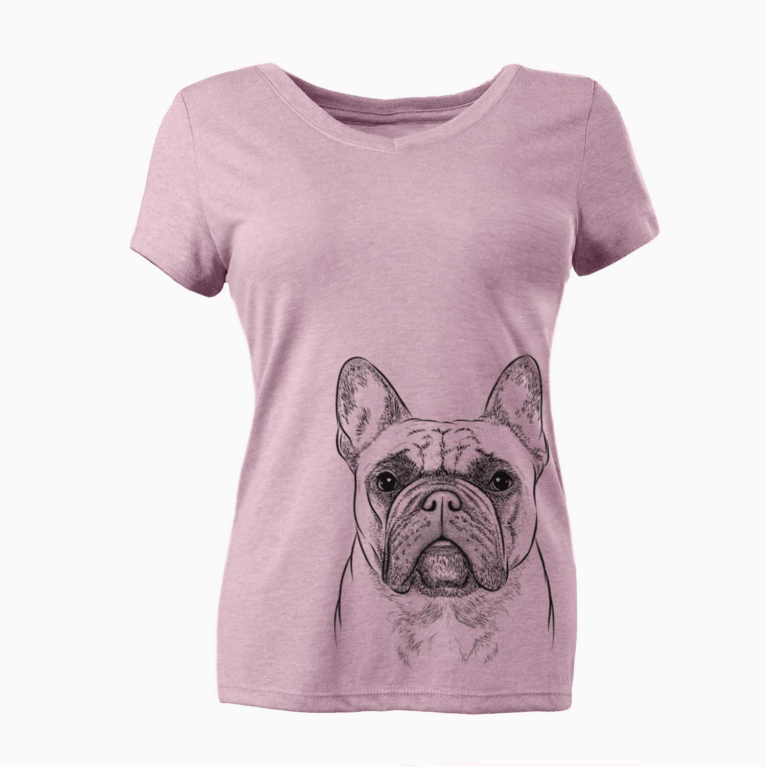 Acelynn the French Bulldog - Women's V-neck Shirt