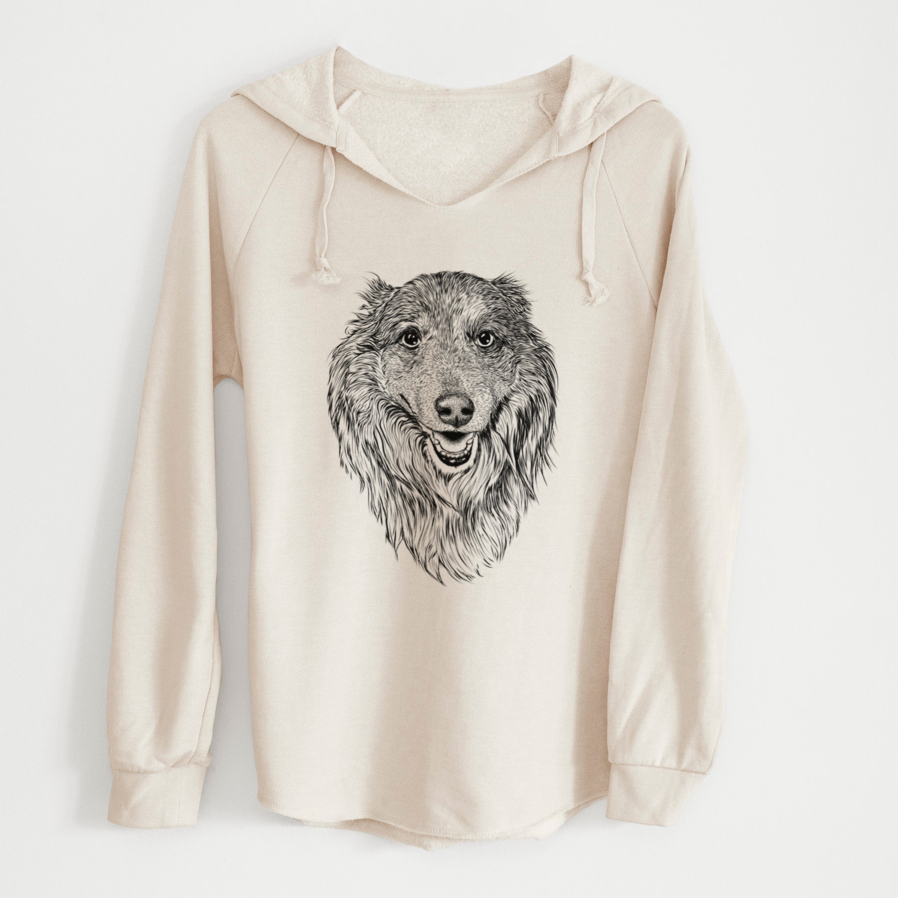 Bare Addie the Collie Mix - Cali Wave Hooded Sweatshirt