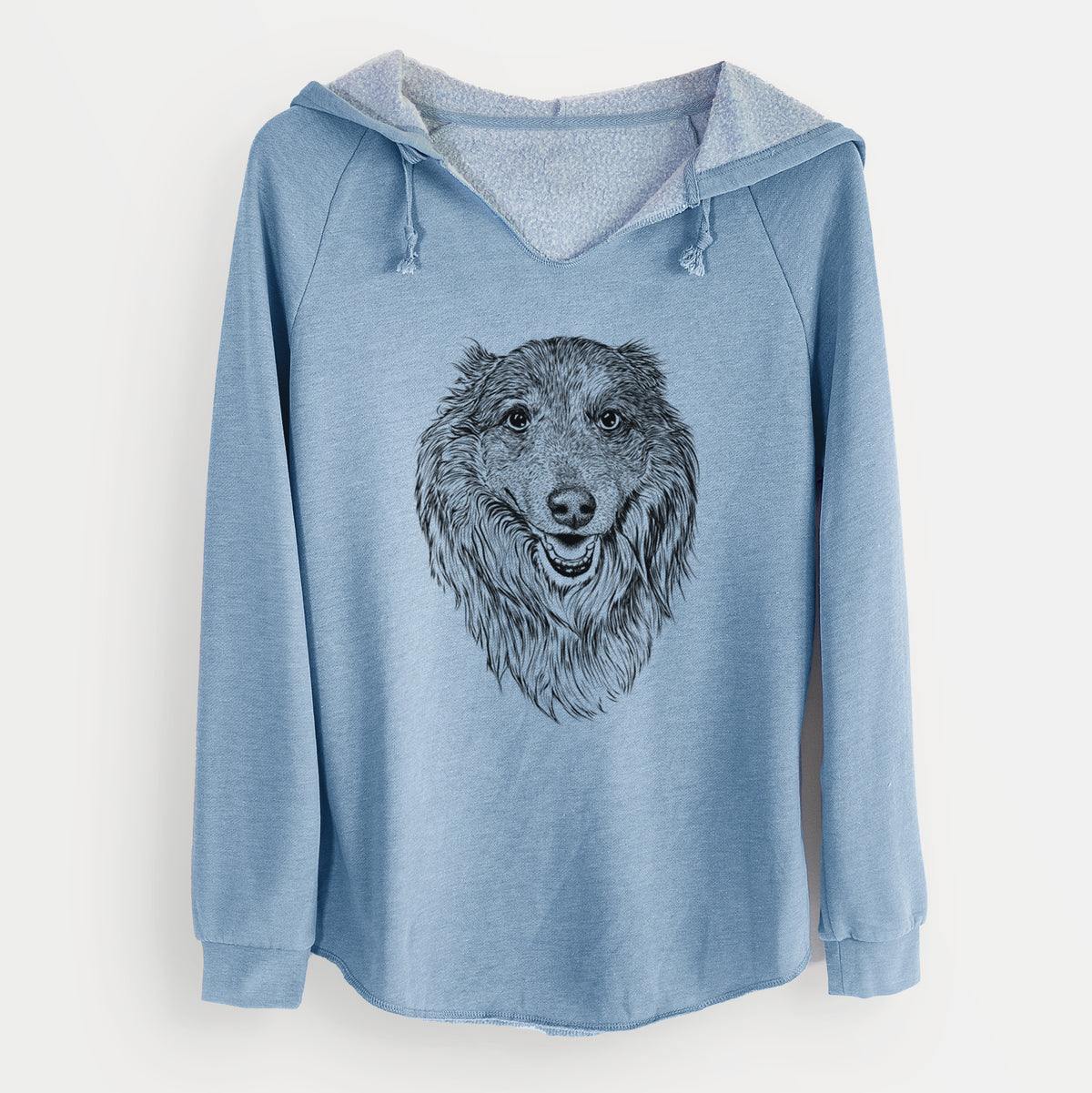 Bare Addie the Collie Mix - Cali Wave Hooded Sweatshirt