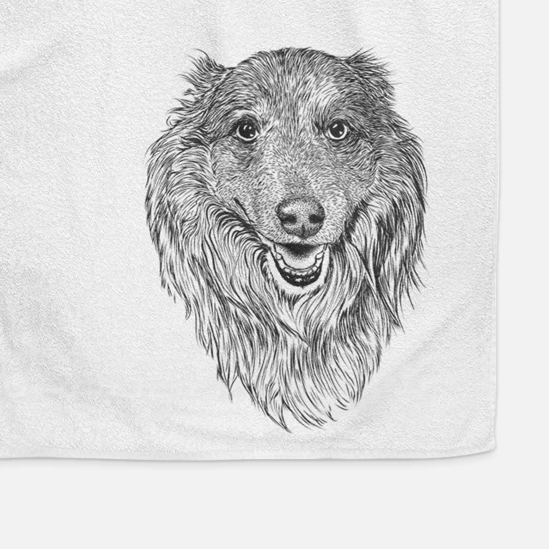 Addie the Collie Mix Decorative Hand Towel