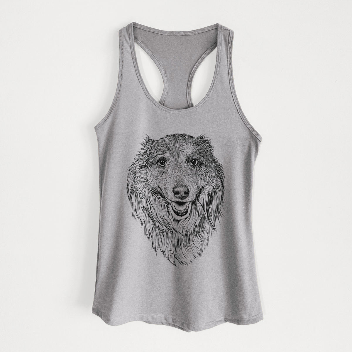 Addie the Collie Mix - Women&#39;s Racerback Tanktop