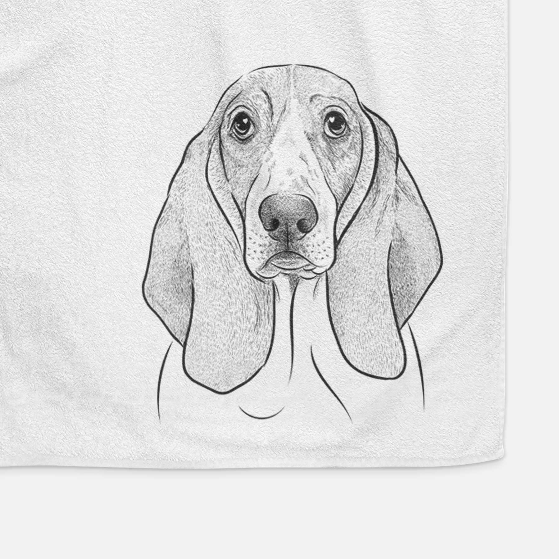 Addison the Basset Hound Decorative Hand Towel