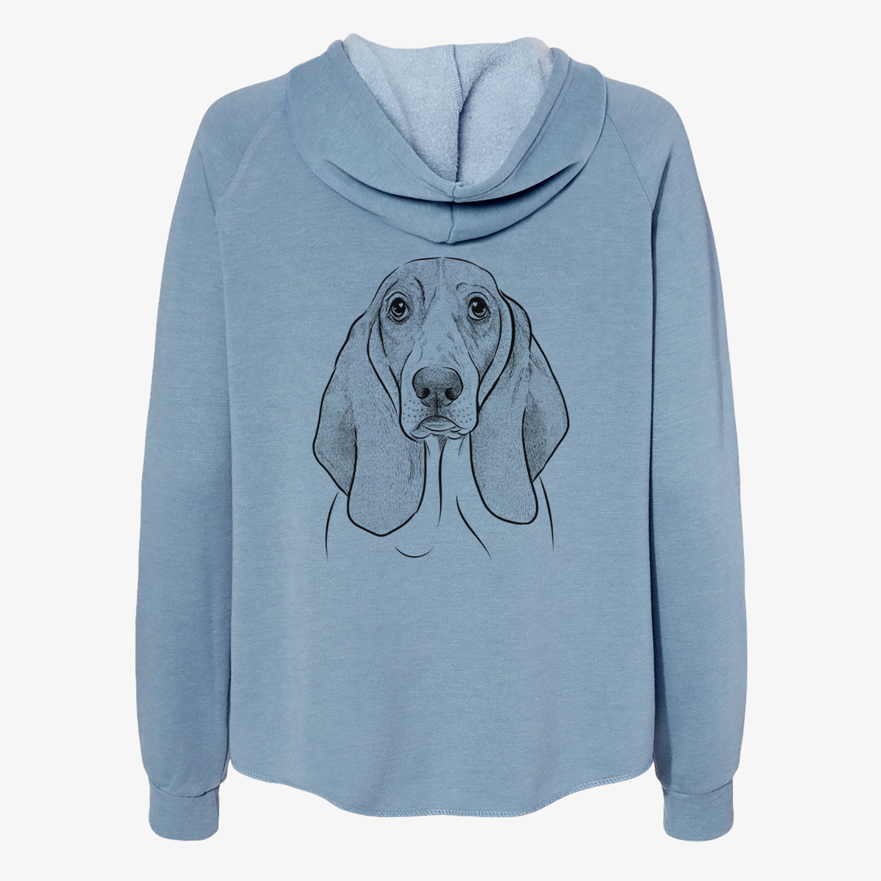 Addison the Basset Hound - Women's Cali Wave Zip-Up Sweatshirt