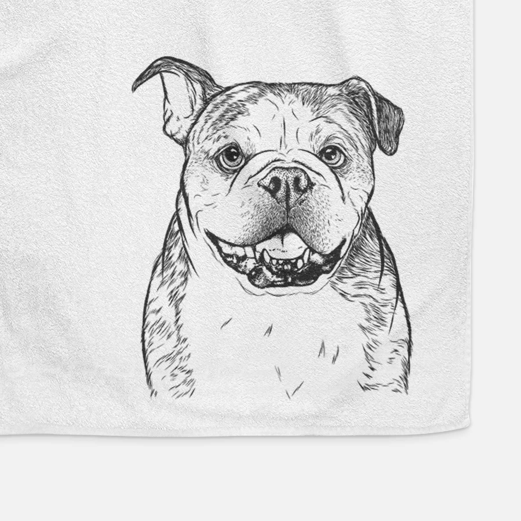 Agatha the Boston Bulldog Decorative Hand Towel