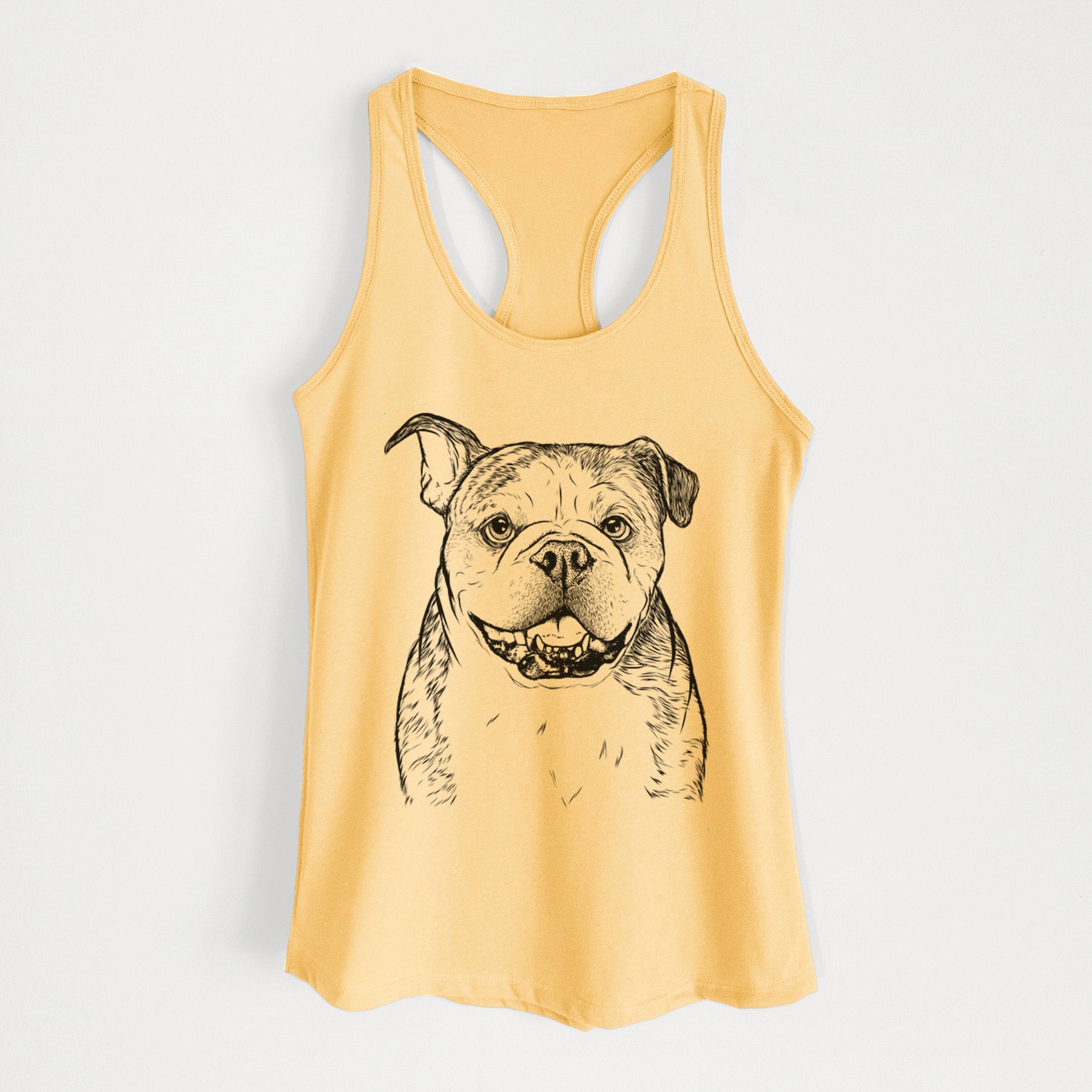 Agatha the Boston Bulldog - Women's Racerback Tanktop