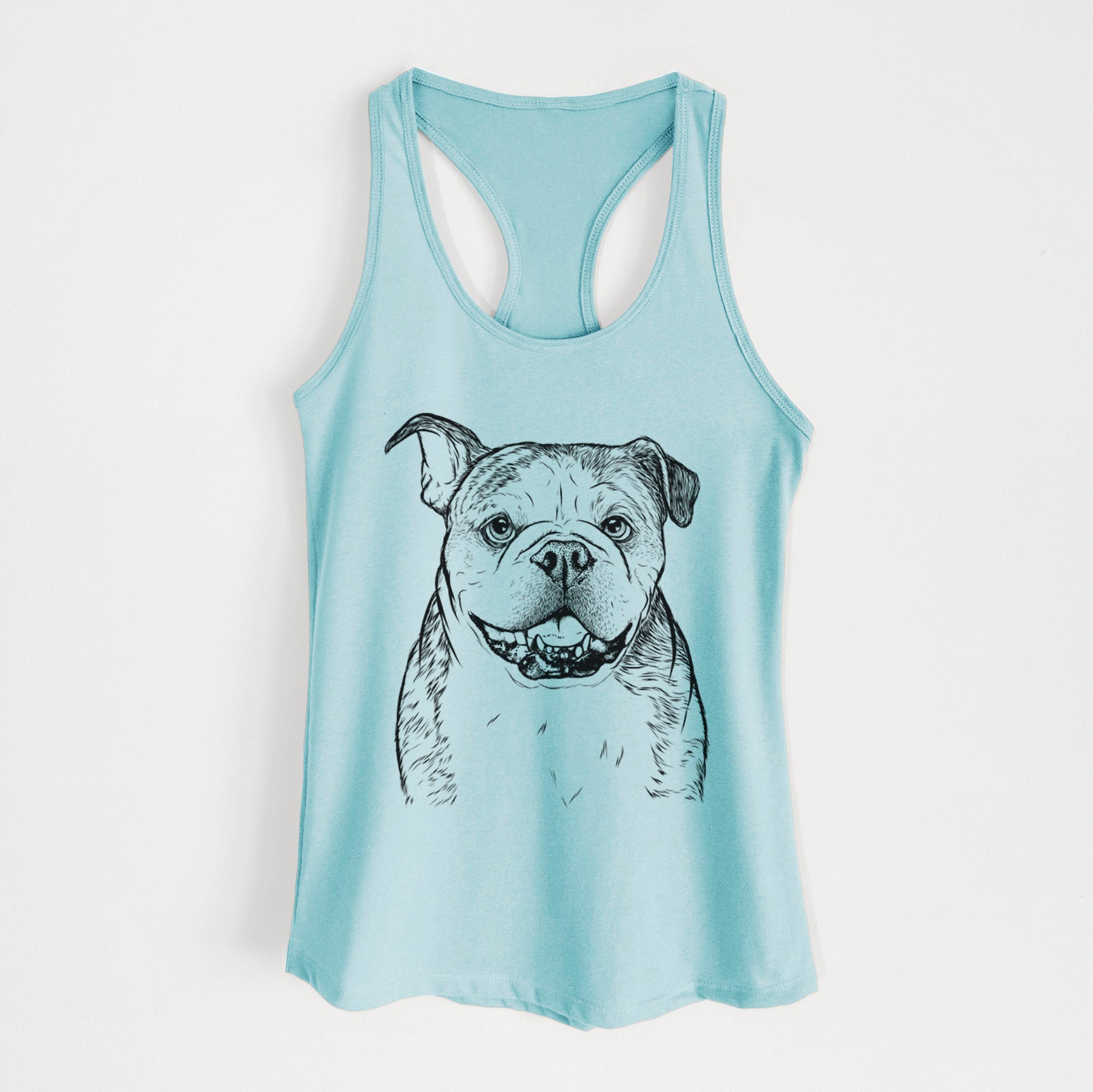 Agatha the Boston Bulldog - Women's Racerback Tanktop