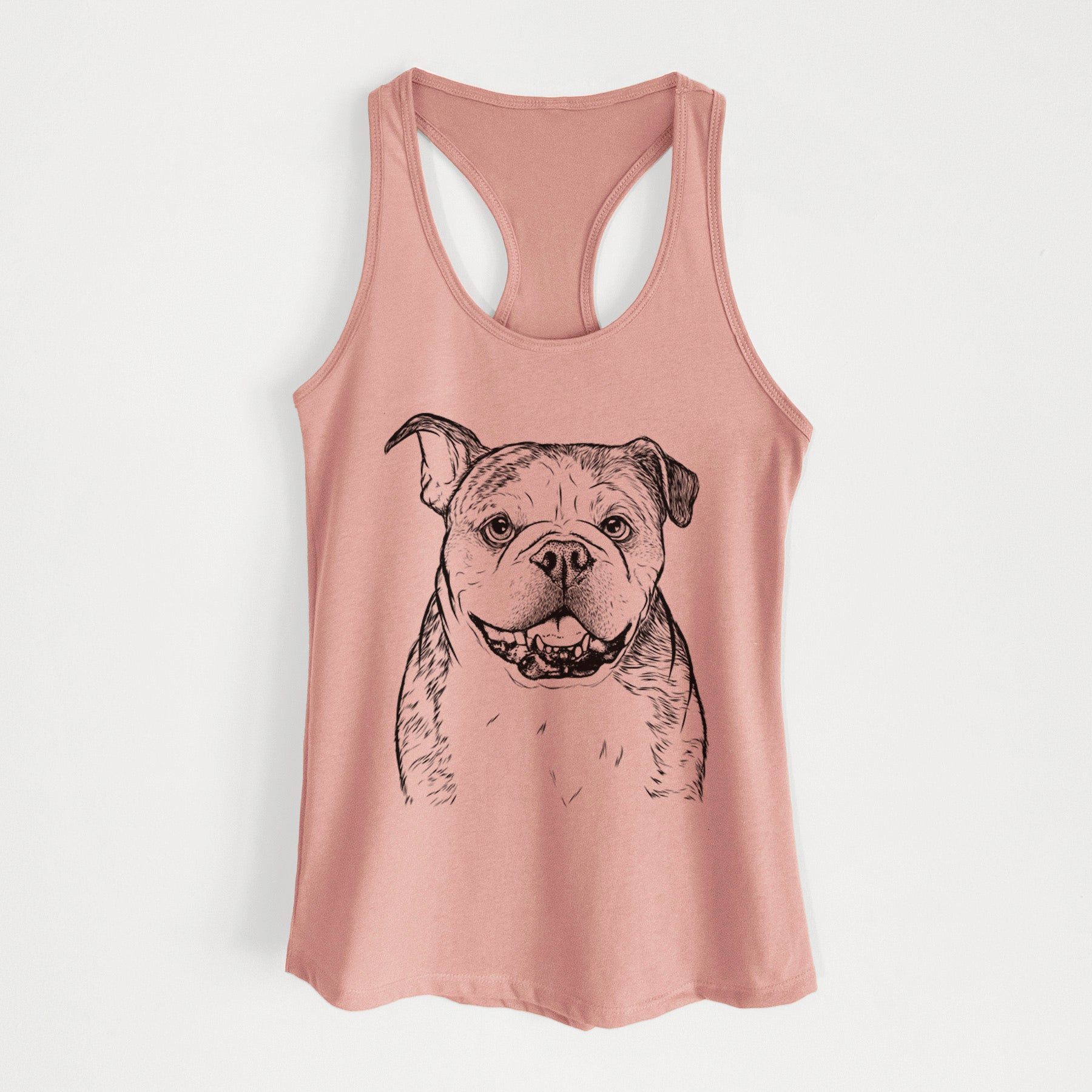 Agatha the Boston Bulldog - Women's Racerback Tanktop