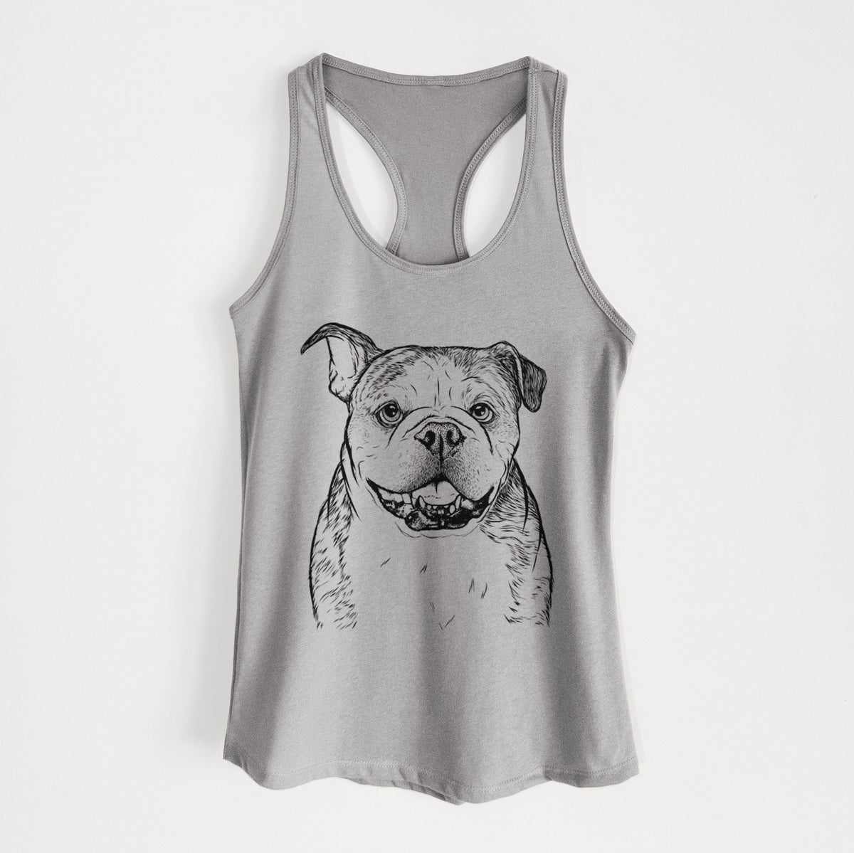 Agatha the Boston Bulldog - Women&#39;s Racerback Tanktop