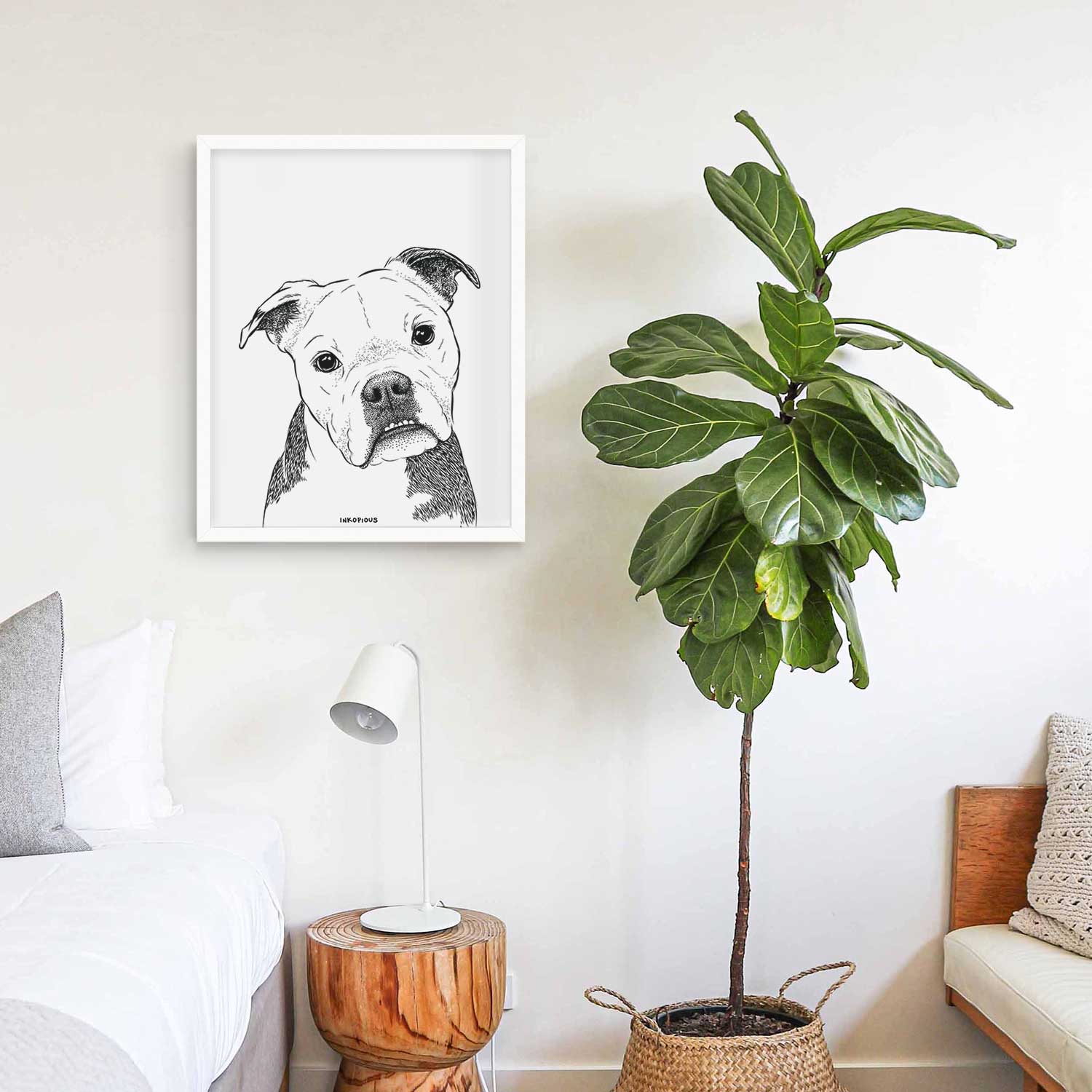 Aggy the Olde English Bulldogge Art Print