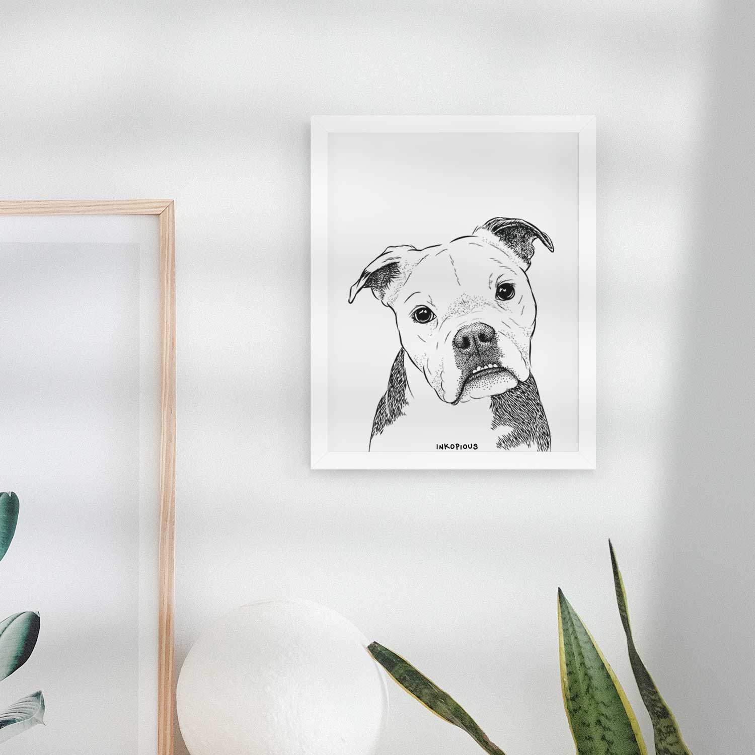 Aggy the Olde English Bulldogge Art Print