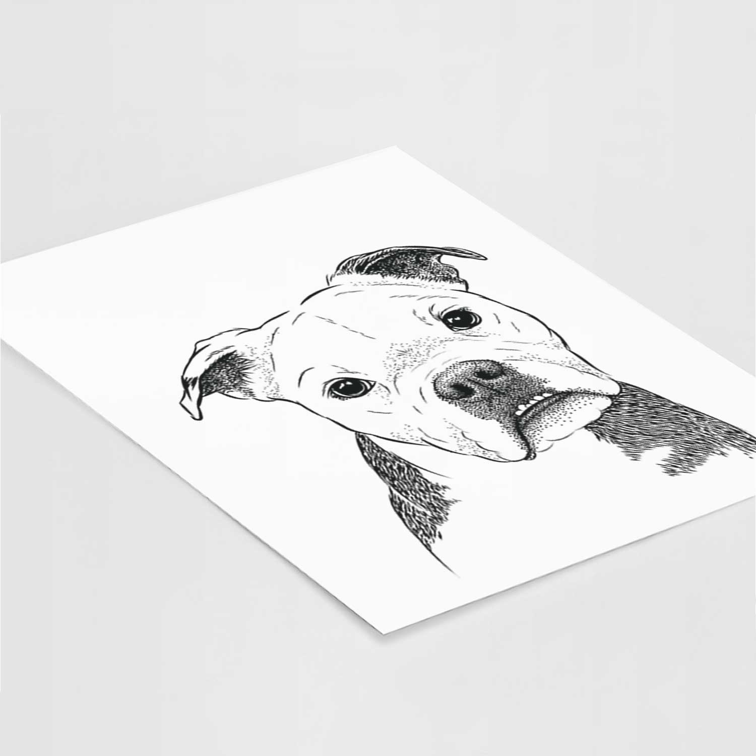 Aggy the Olde English Bulldogge Art Print