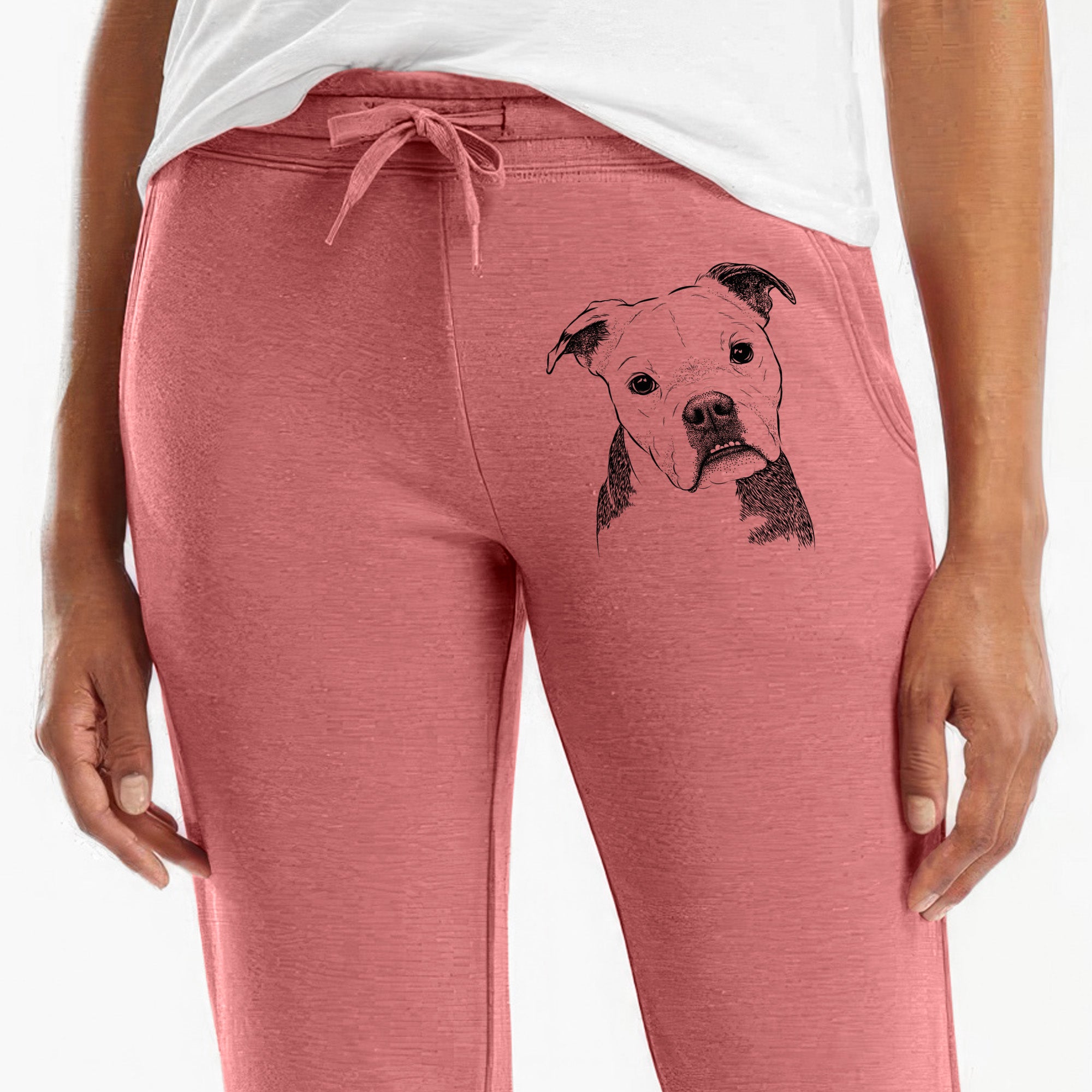 Aggy the Olde English Bulldogge - Women's Cali Wave Joggers