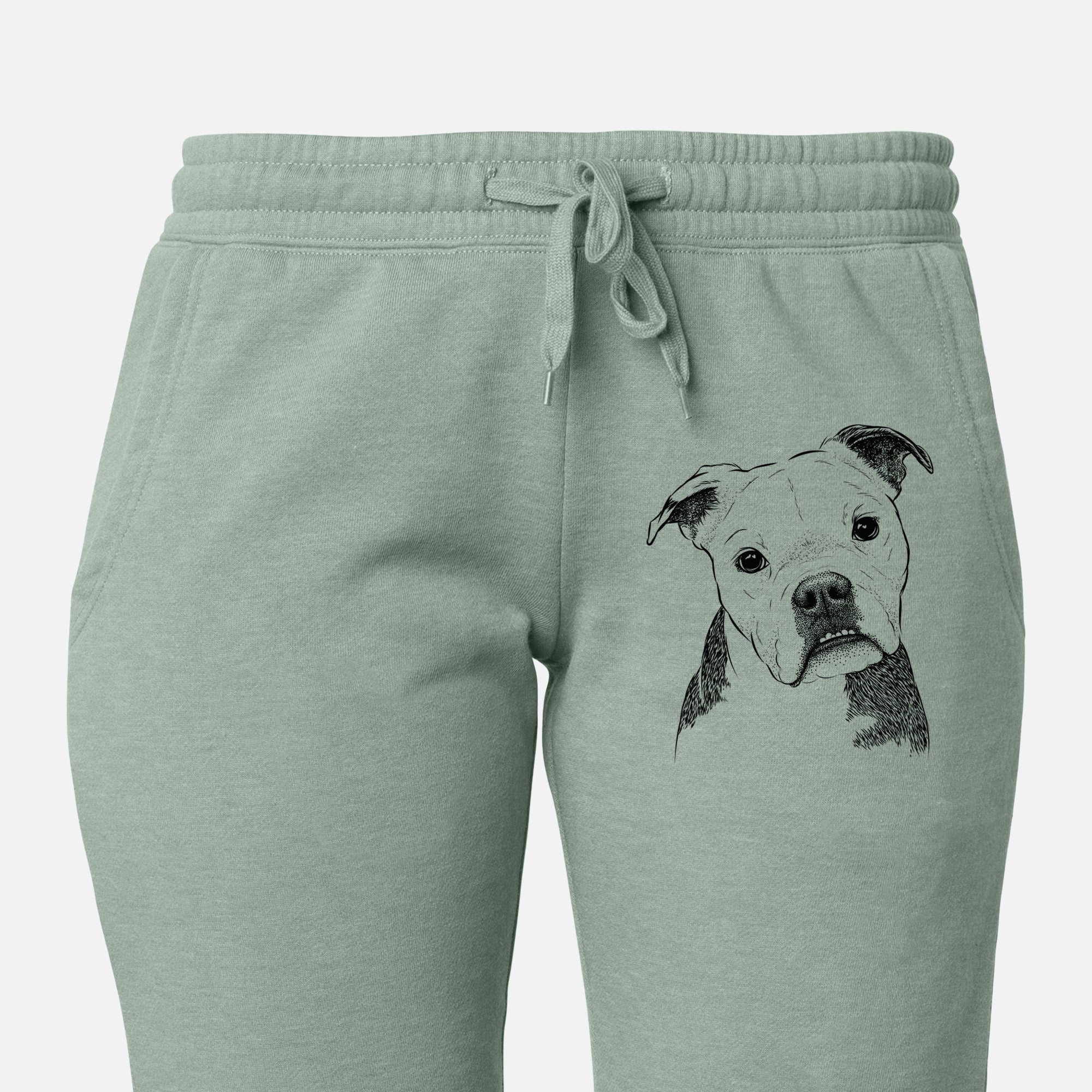 Aggy the Olde English Bulldogge - Women's Cali Wave Joggers