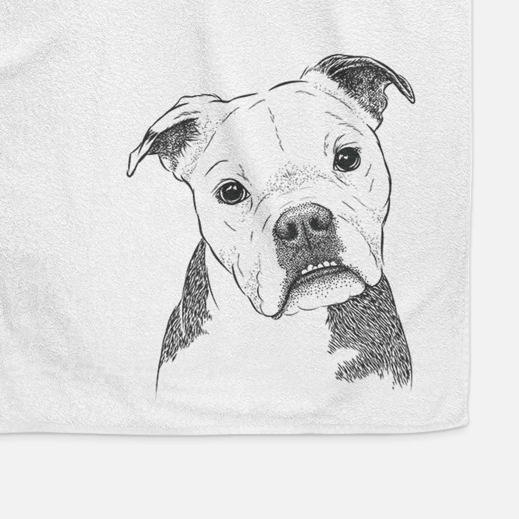 Aggy the Olde English Bulldogge Decorative Hand Towel