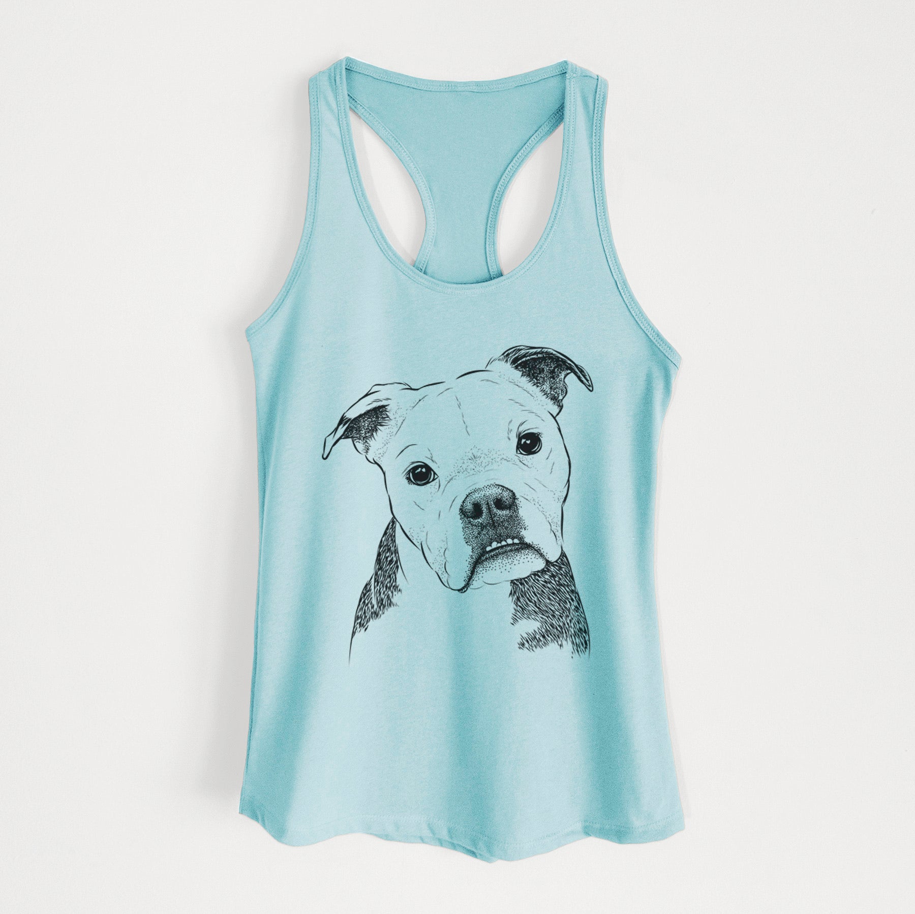 Aggy the Olde English Bulldogge - Women's Racerback Tanktop