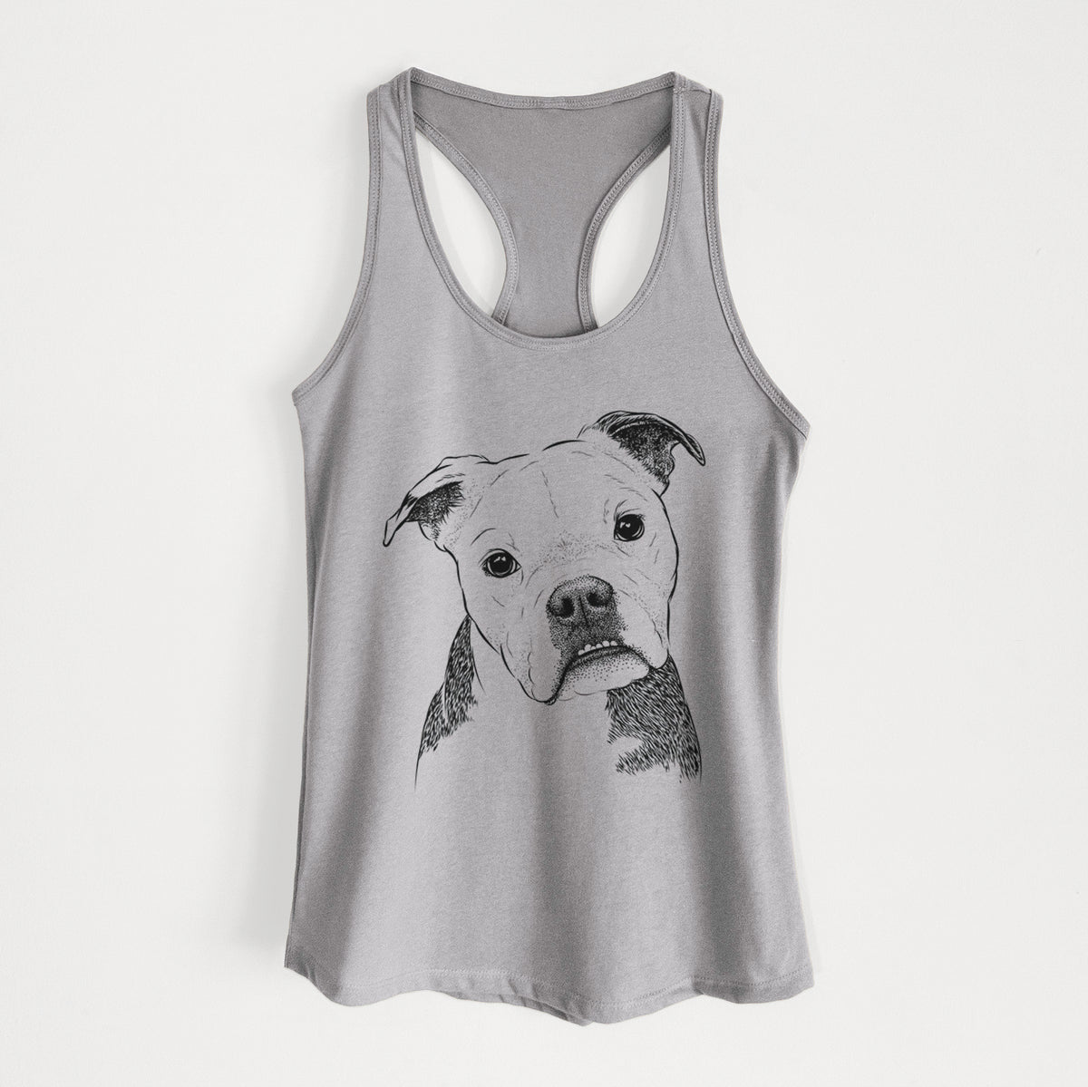 Aggy the Olde English Bulldogge - Women&#39;s Racerback Tanktop