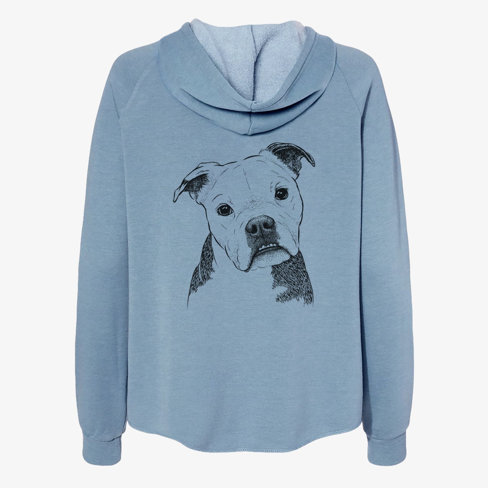 Aggy the Olde English Bulldogge - Women's Cali Wave Zip-Up Sweatshirt