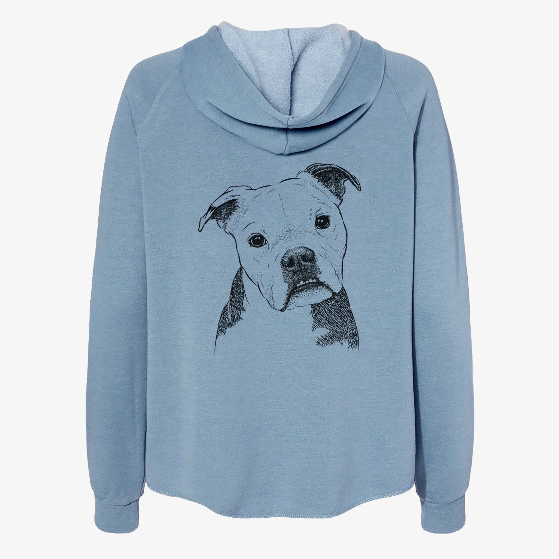 Aggy the Olde English Bulldogge - Women's Cali Wave Zip-Up Sweatshirt