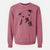 Bare Aggy the Olde English Bulldogge - Unisex Pigment Dyed Crew Sweatshirt