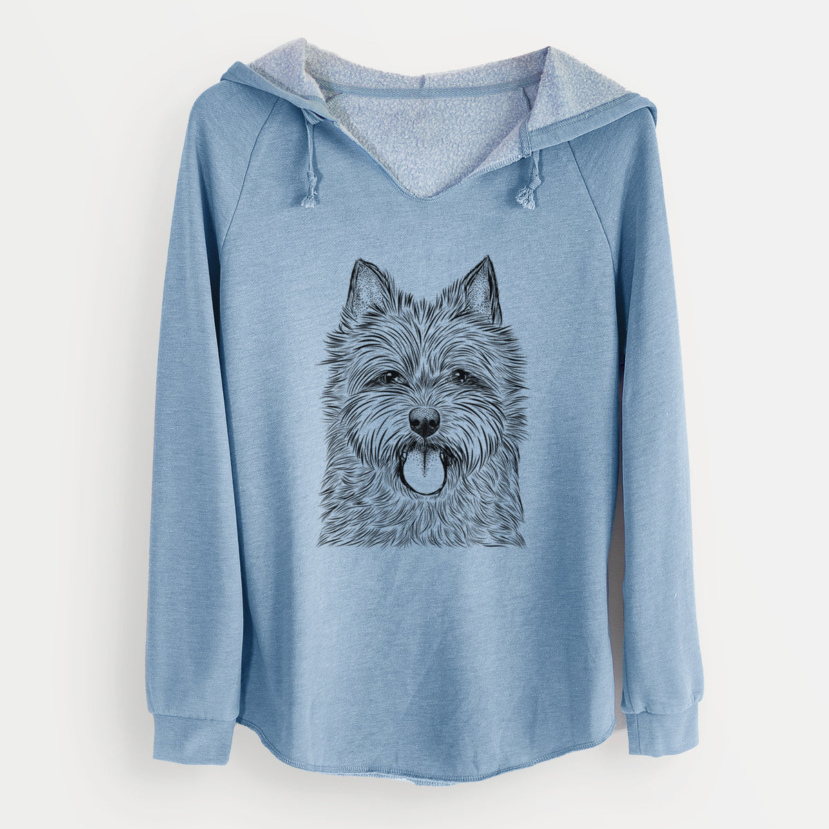 Bare Alfie the Norwich Terrier - Cali Wave Hooded Sweatshirt