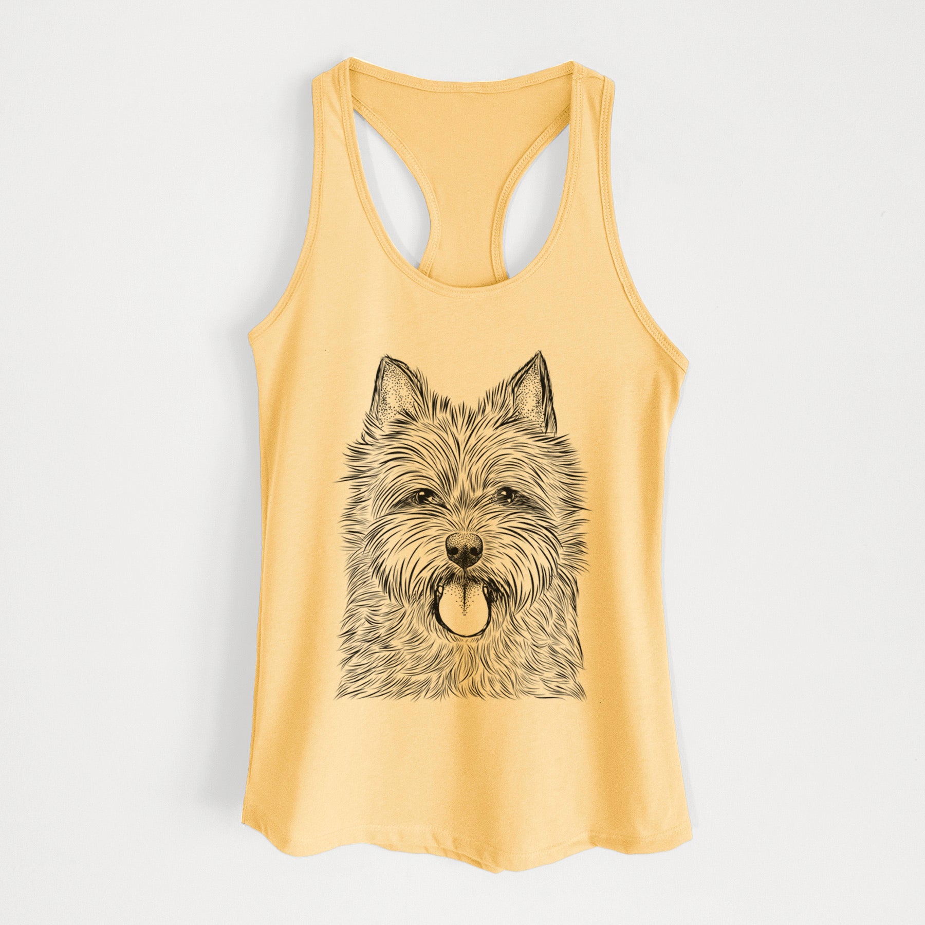 Alfie the Norwich Terrier - Women's Racerback Tanktop