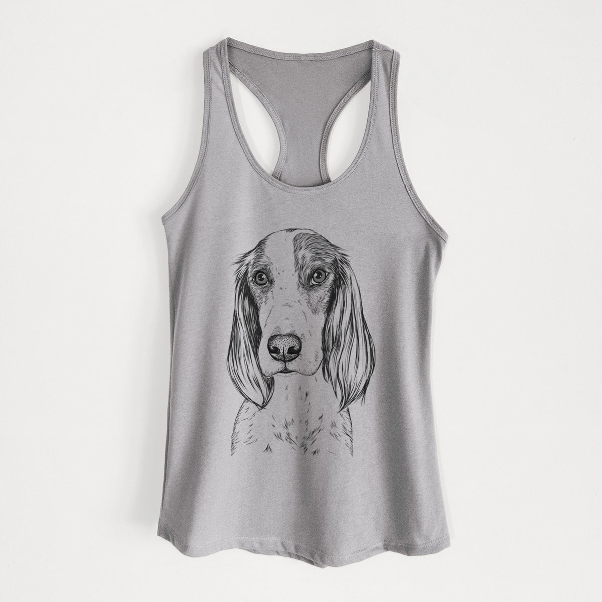 Aline the Irish Red and White Setter - Women&#39;s Racerback Tanktop