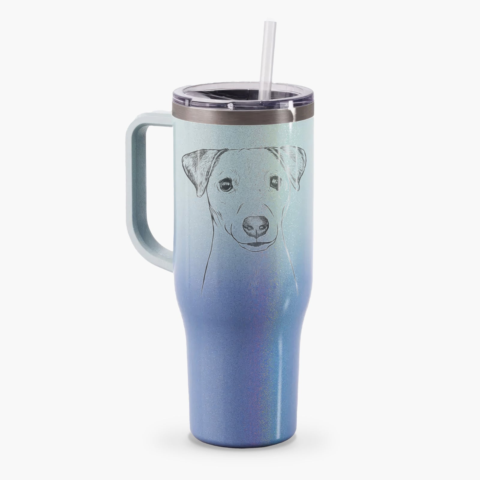 Ally the Jack Russell Terrier - 40oz Tumbler with Handle