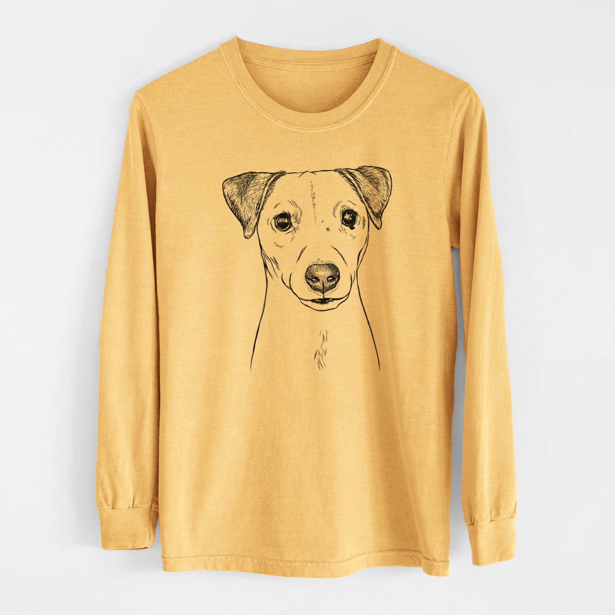 Bare Ally the Jack Russell Terrier - Heavyweight 100% Cotton Long Sleeve