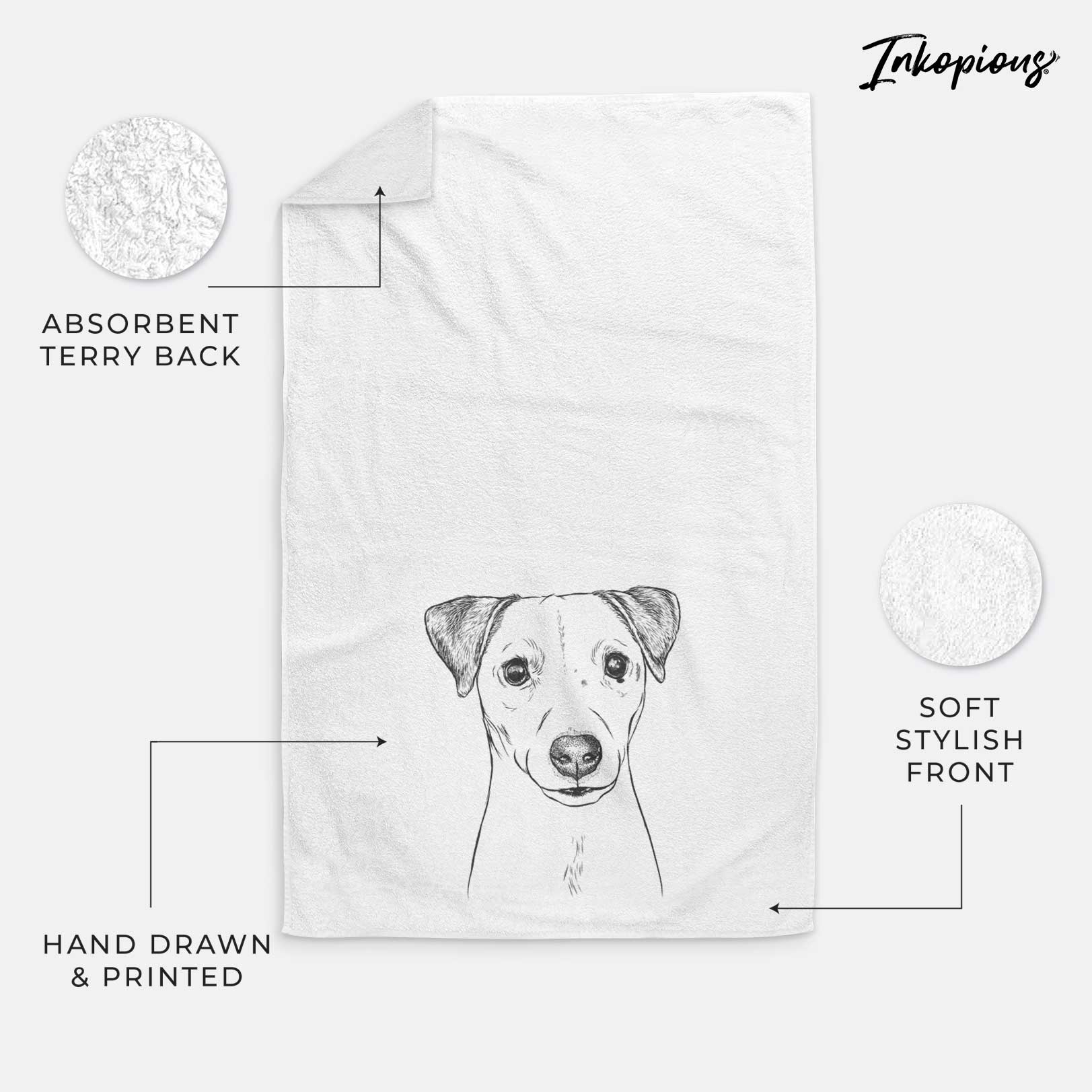 Ally the Jack Russell Terrier Decorative Hand Towel