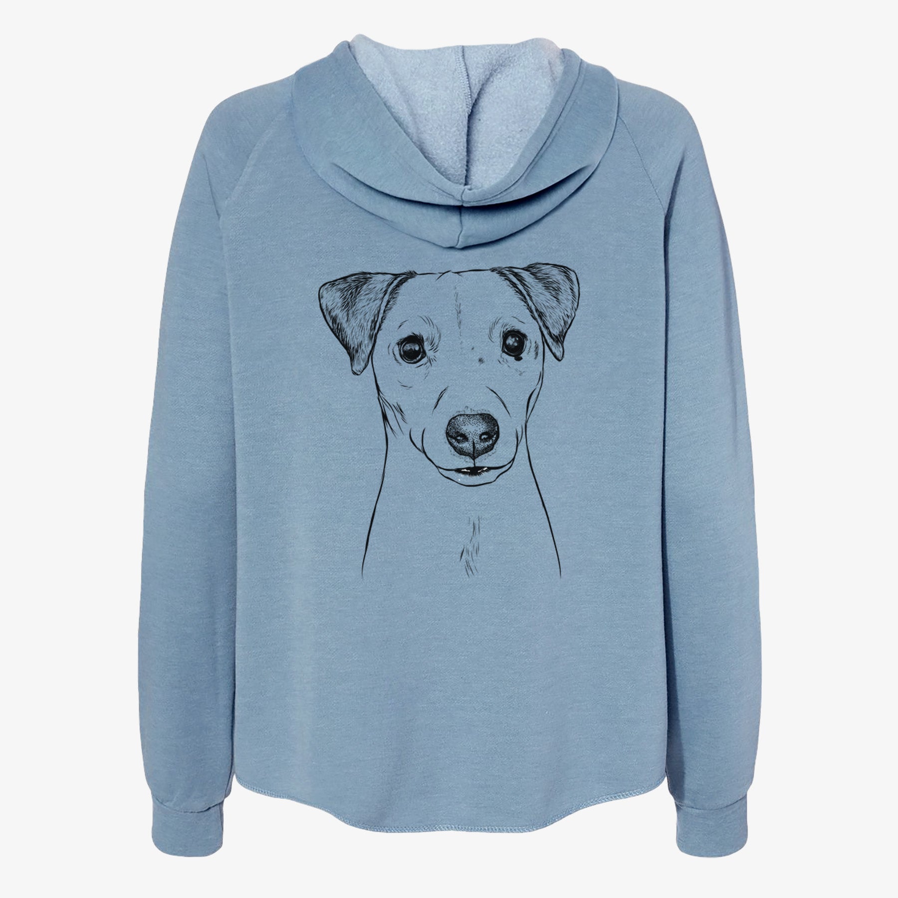 Ally the Jack Russell Terrier - Women's Cali Wave Zip-Up Sweatshirt