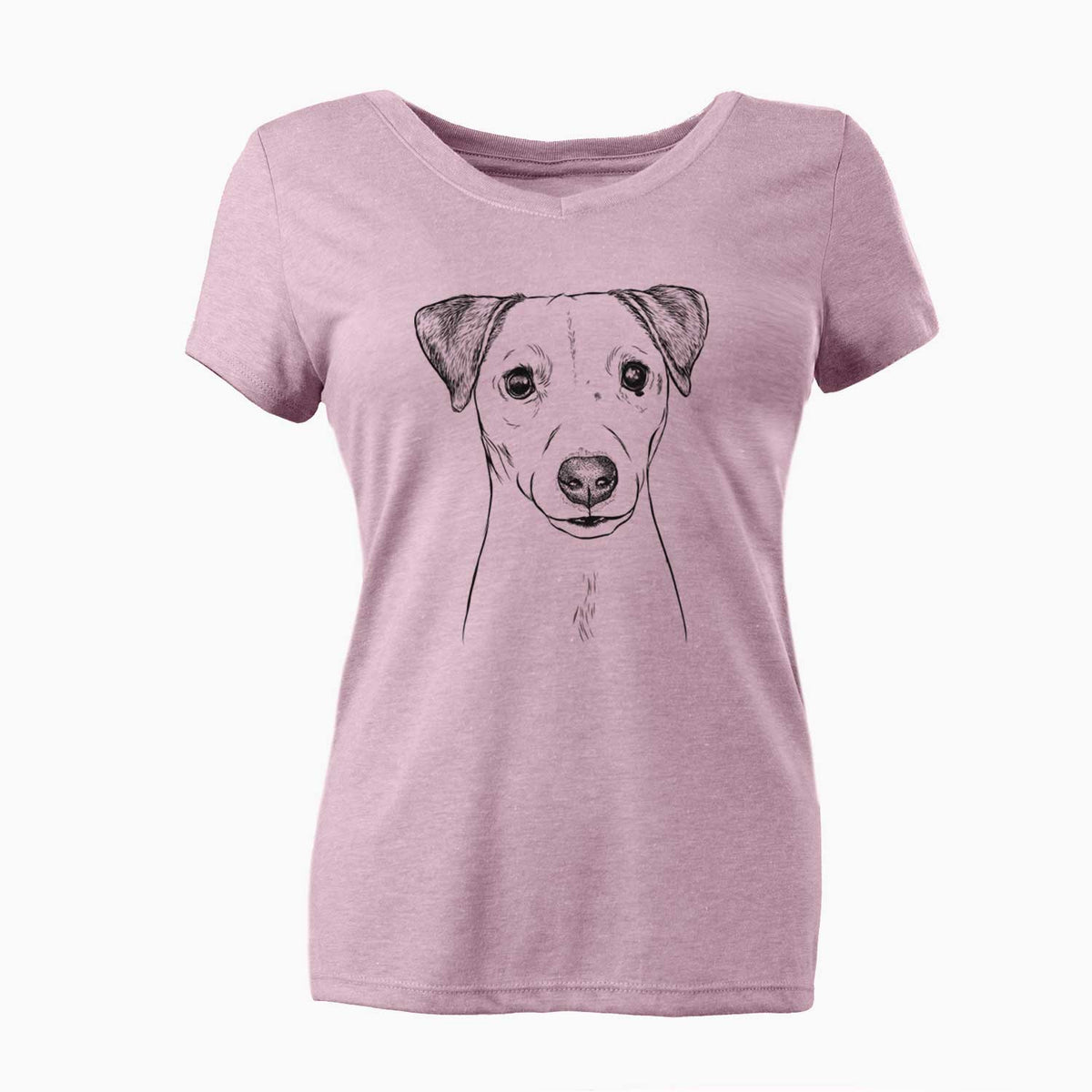 Bare Ally the Jack Russell Terrier - Women's V-neck Shirt