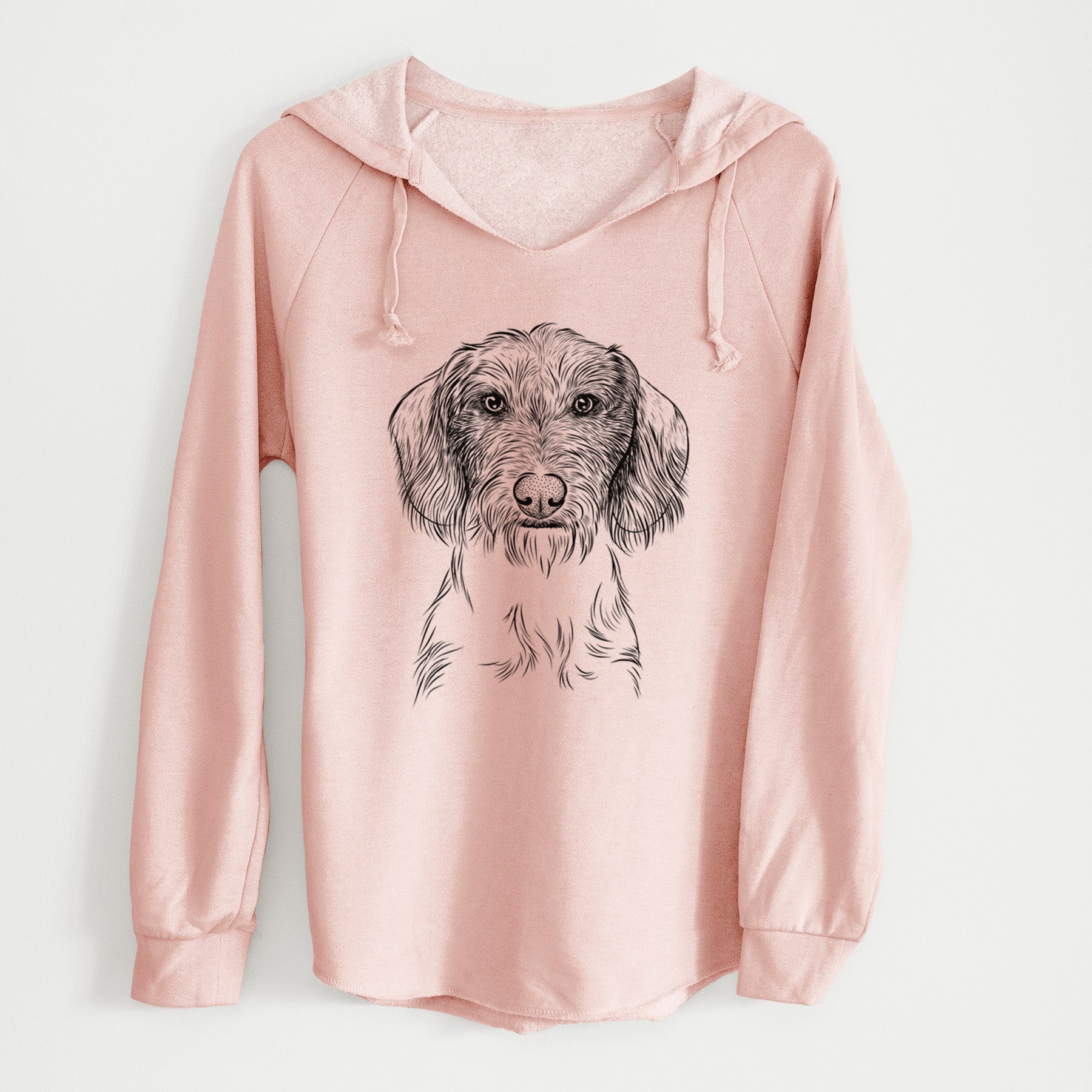 Bare Almond the Wirehaired Dachshund - Cali Wave Hooded Sweatshirt