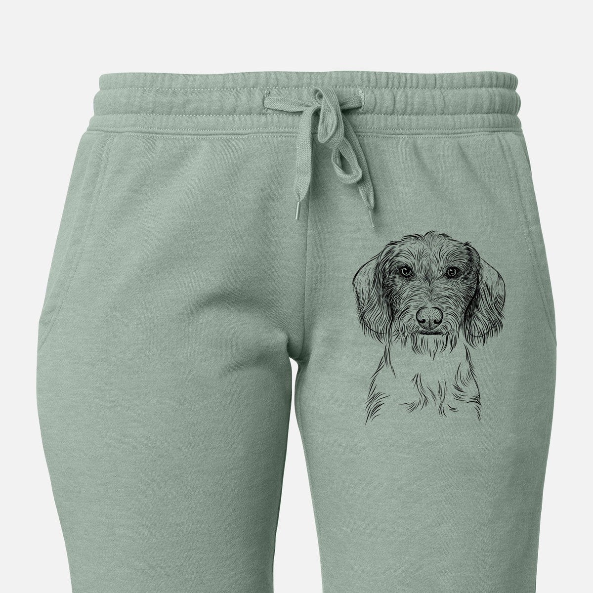 Almond the Wirehaired Dachshund - Women&#39;s Cali Wave Joggers