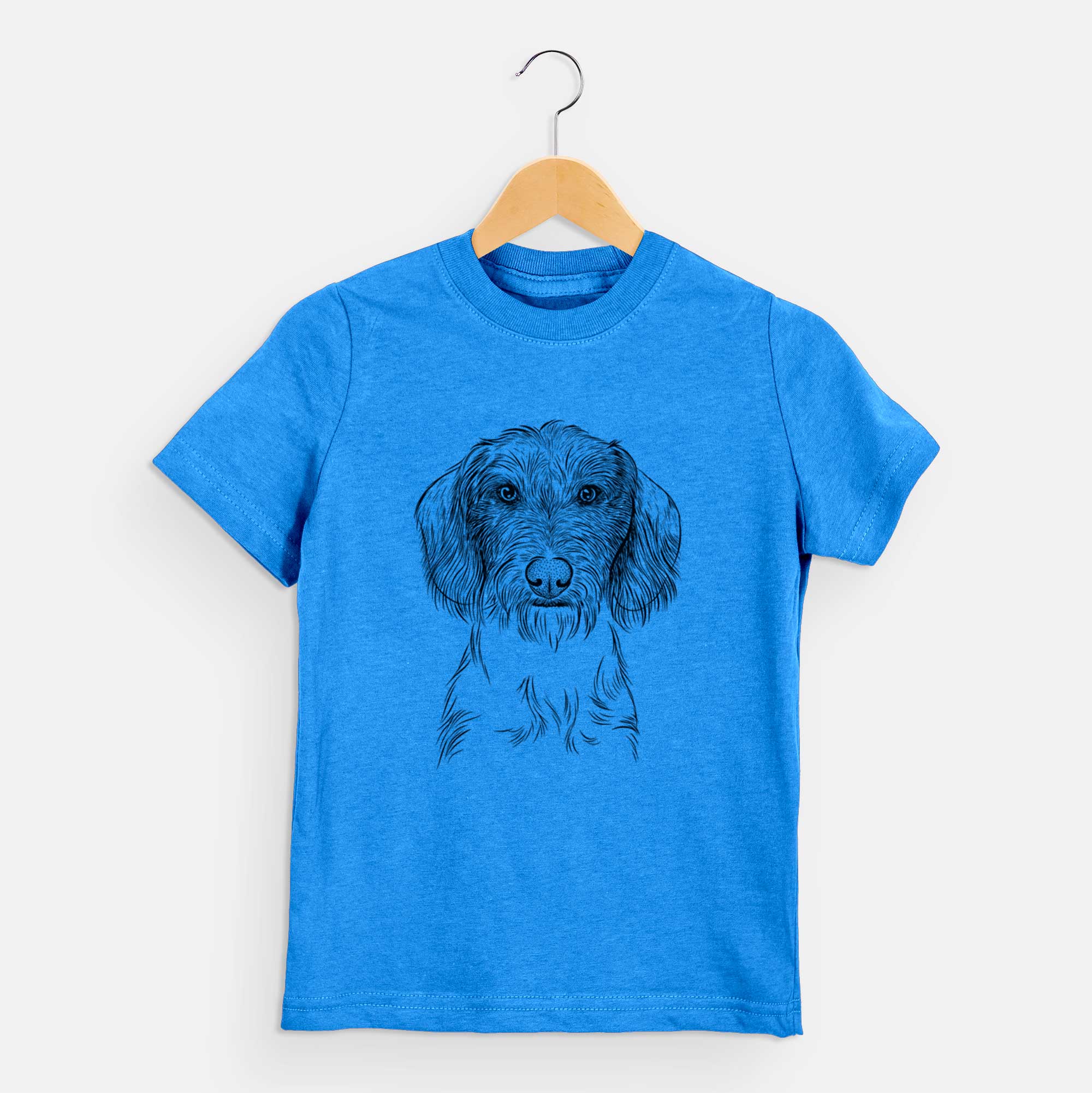 Bare Almond the Wirehaired Dachshund - Kids/Youth/Toddler Shirt