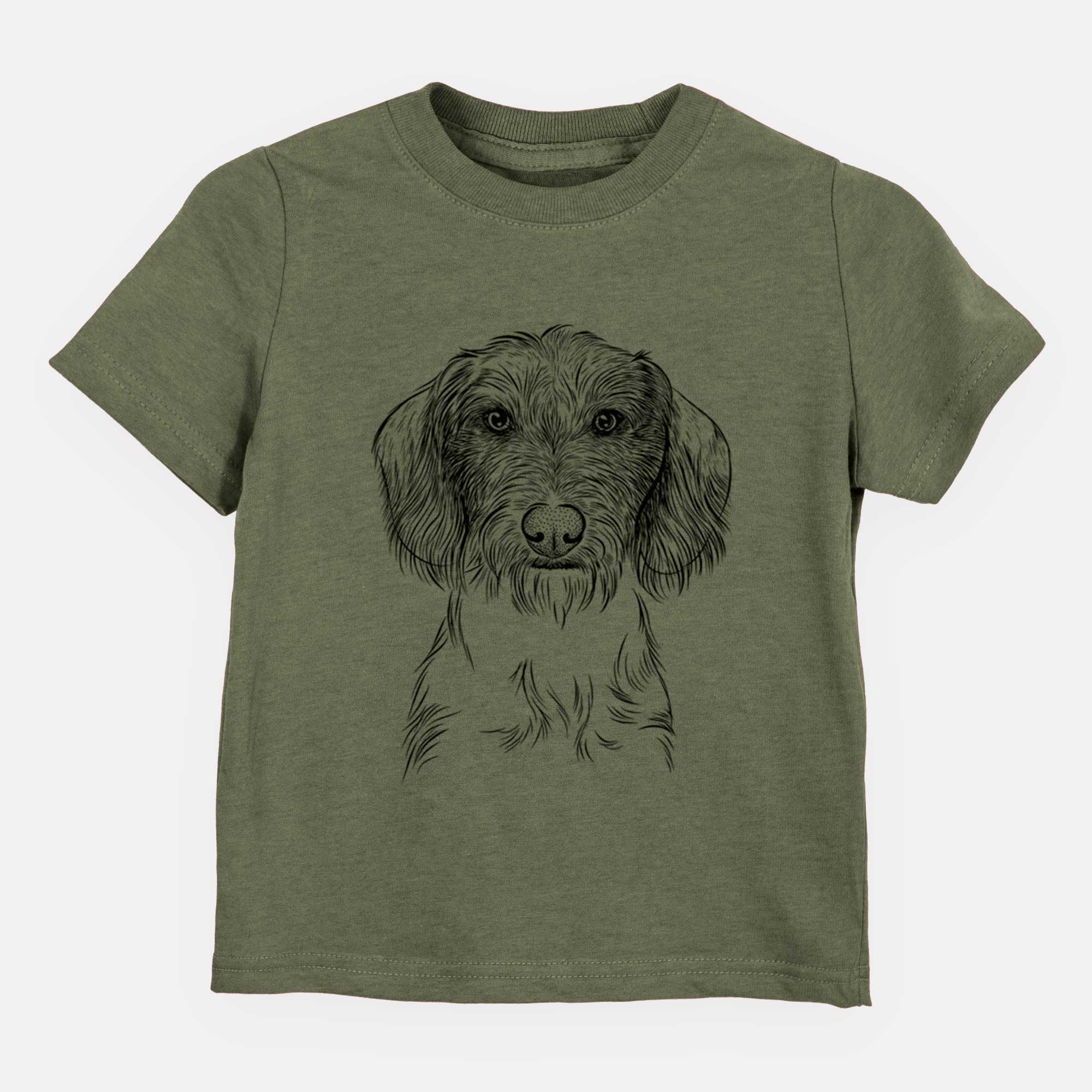 Bare Almond the Wirehaired Dachshund - Kids/Youth/Toddler Shirt