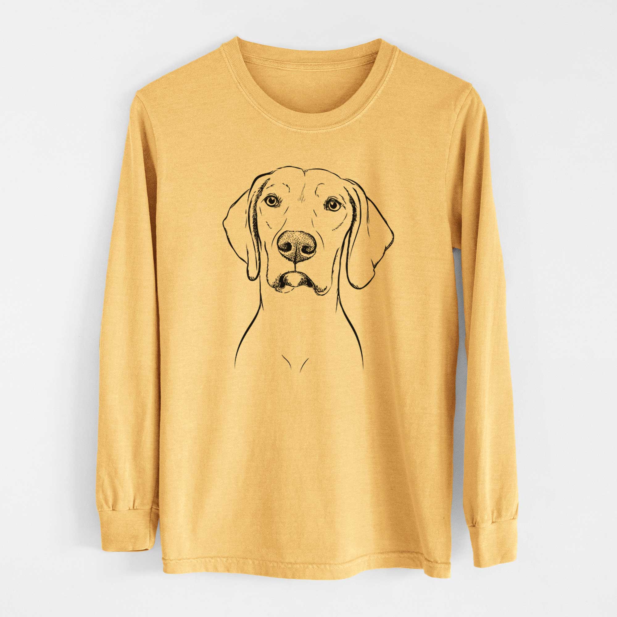 Bare Almond the Vizmaraner - Heavyweight 100% Cotton Long Sleeve