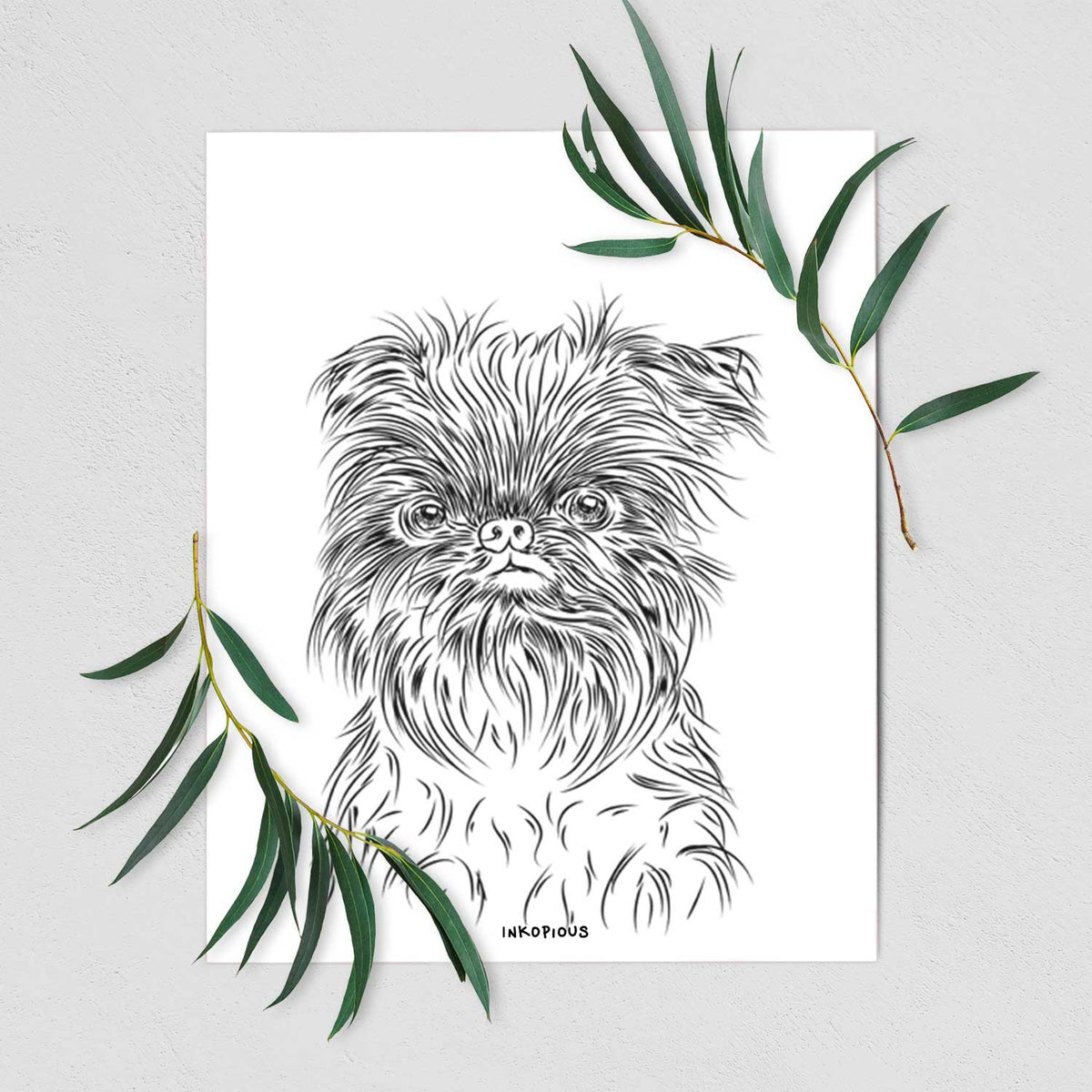 Alo the Brussels Griffon Art Print