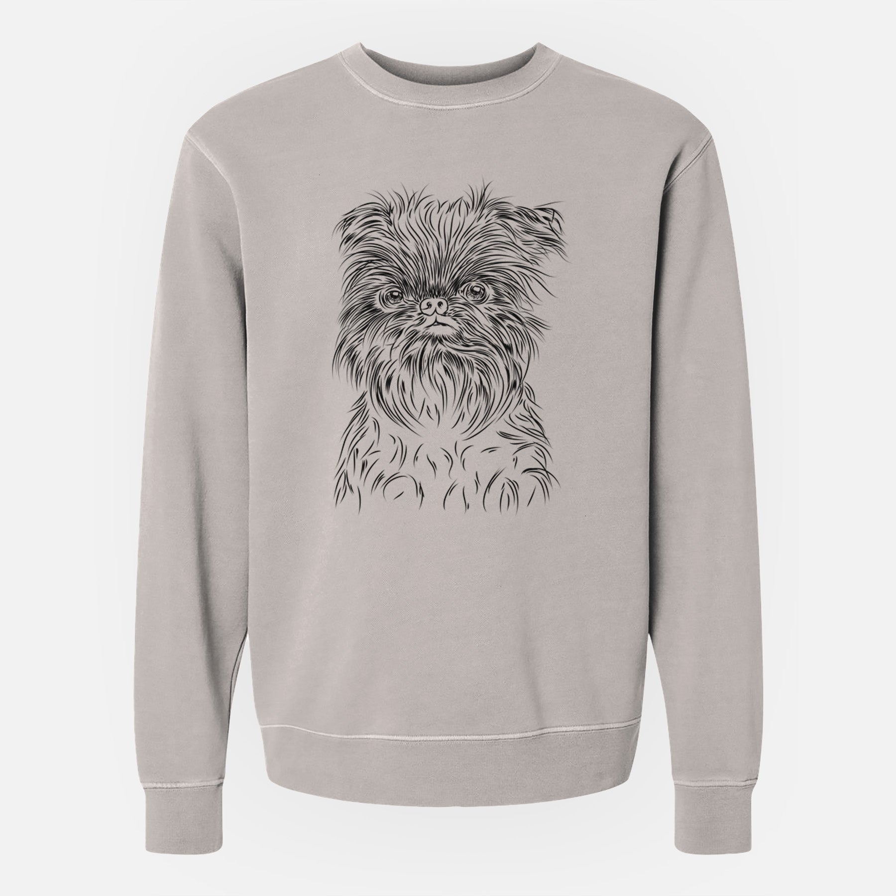 Bare Alo the Brussels Griffon - Unisex Pigment Dyed Crew Sweatshirt