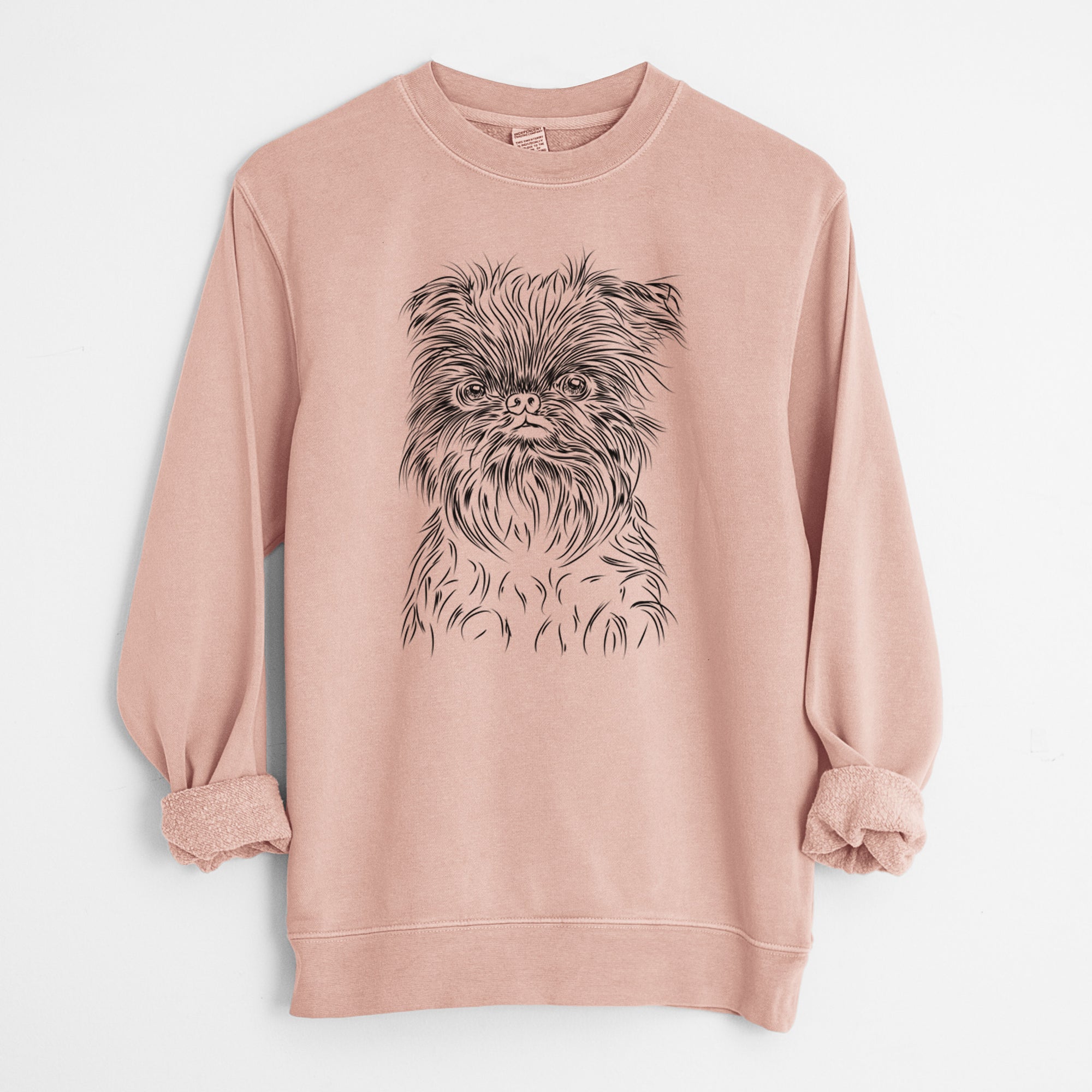 Bare Alo the Brussels Griffon - Unisex Pigment Dyed Crew Sweatshirt