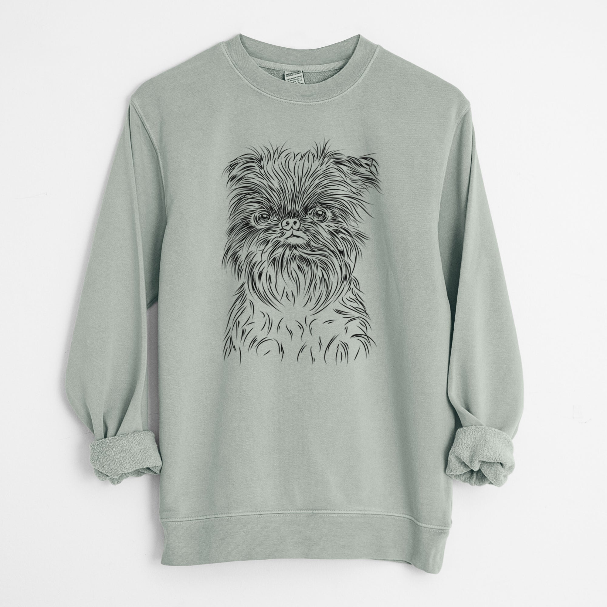 Bare Alo the Brussels Griffon - Unisex Pigment Dyed Crew Sweatshirt