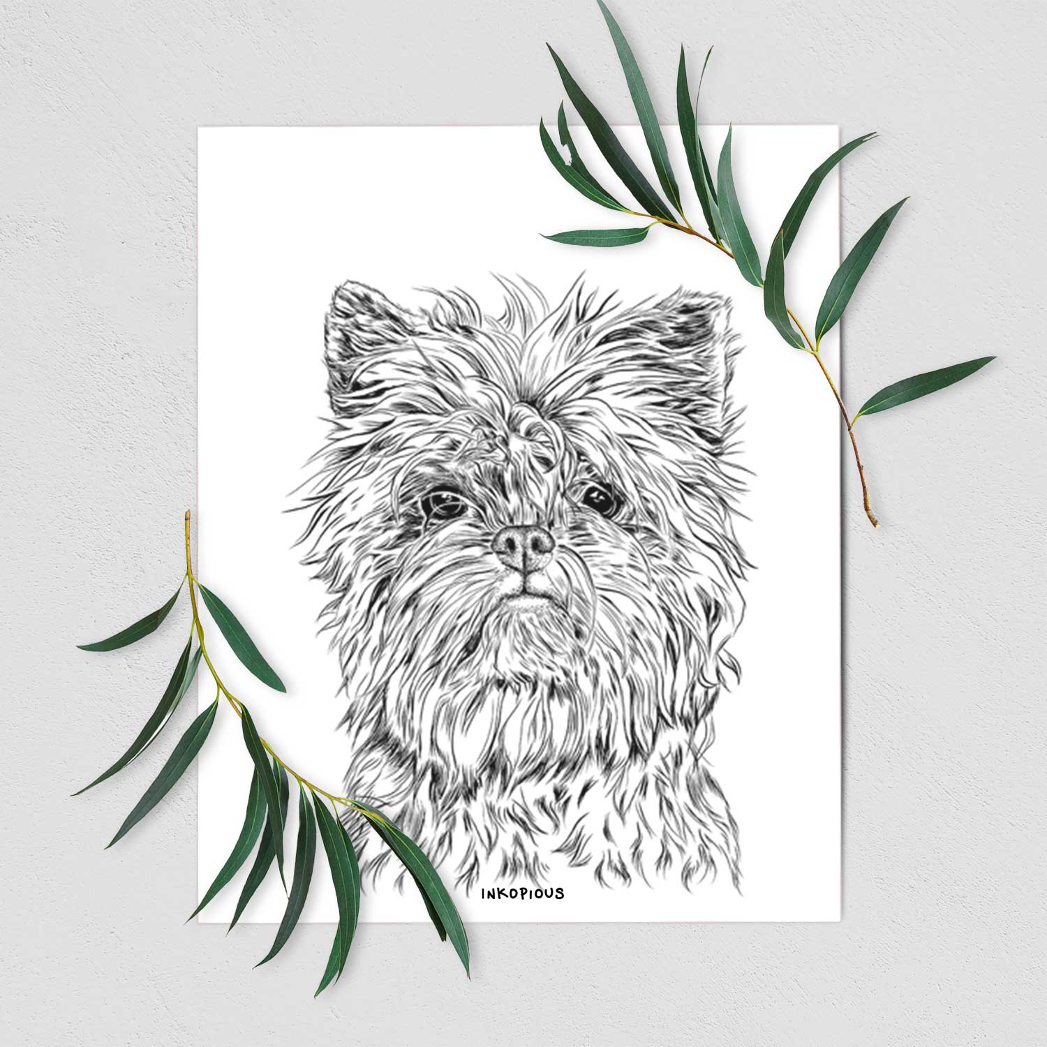 Alvin the Affenpinscher Art Print