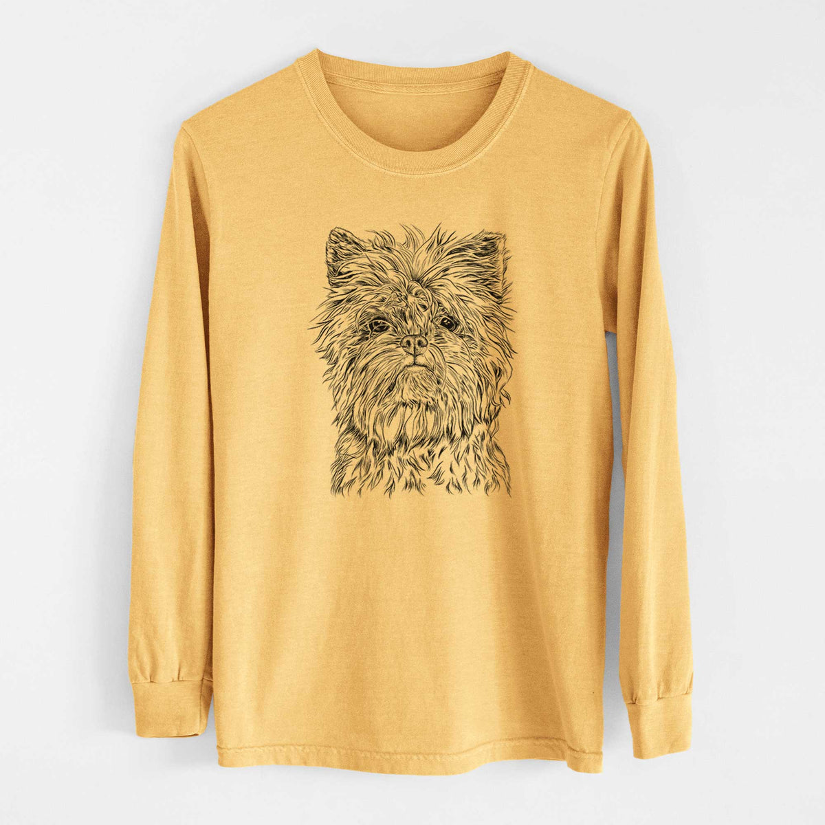 Bare Alvin the Affenpinscher - Heavyweight 100% Cotton Long Sleeve