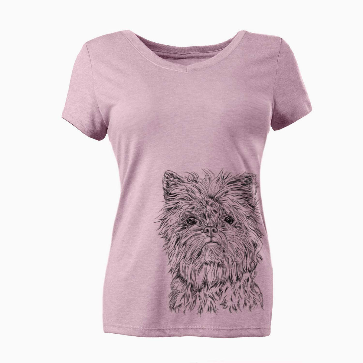 Bare Alvin the Affenpinscher - Women's V-neck Shirt
