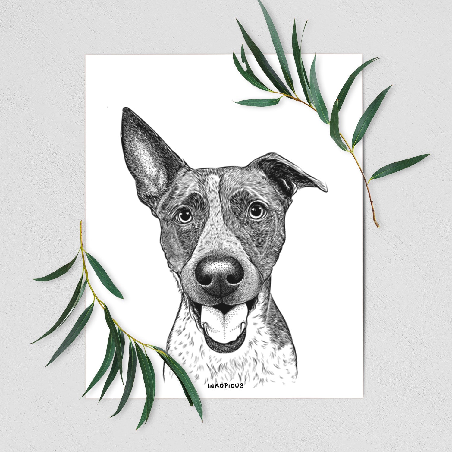 Amigo the Heeler Mix Art Print