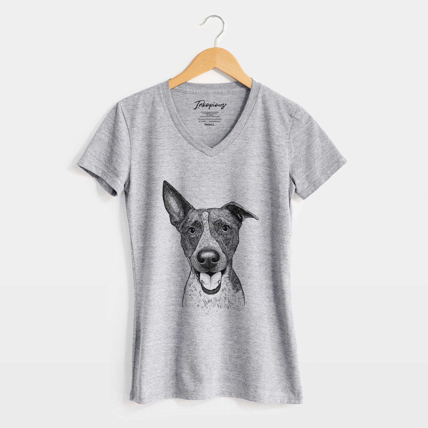 Bare Amigo the Heeler Mix - Women's V-neck Shirt