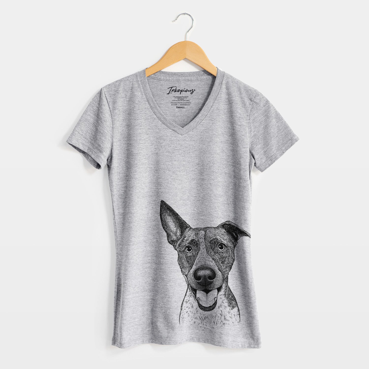 Bare Amigo the Heeler Mix - Women's V-neck Shirt