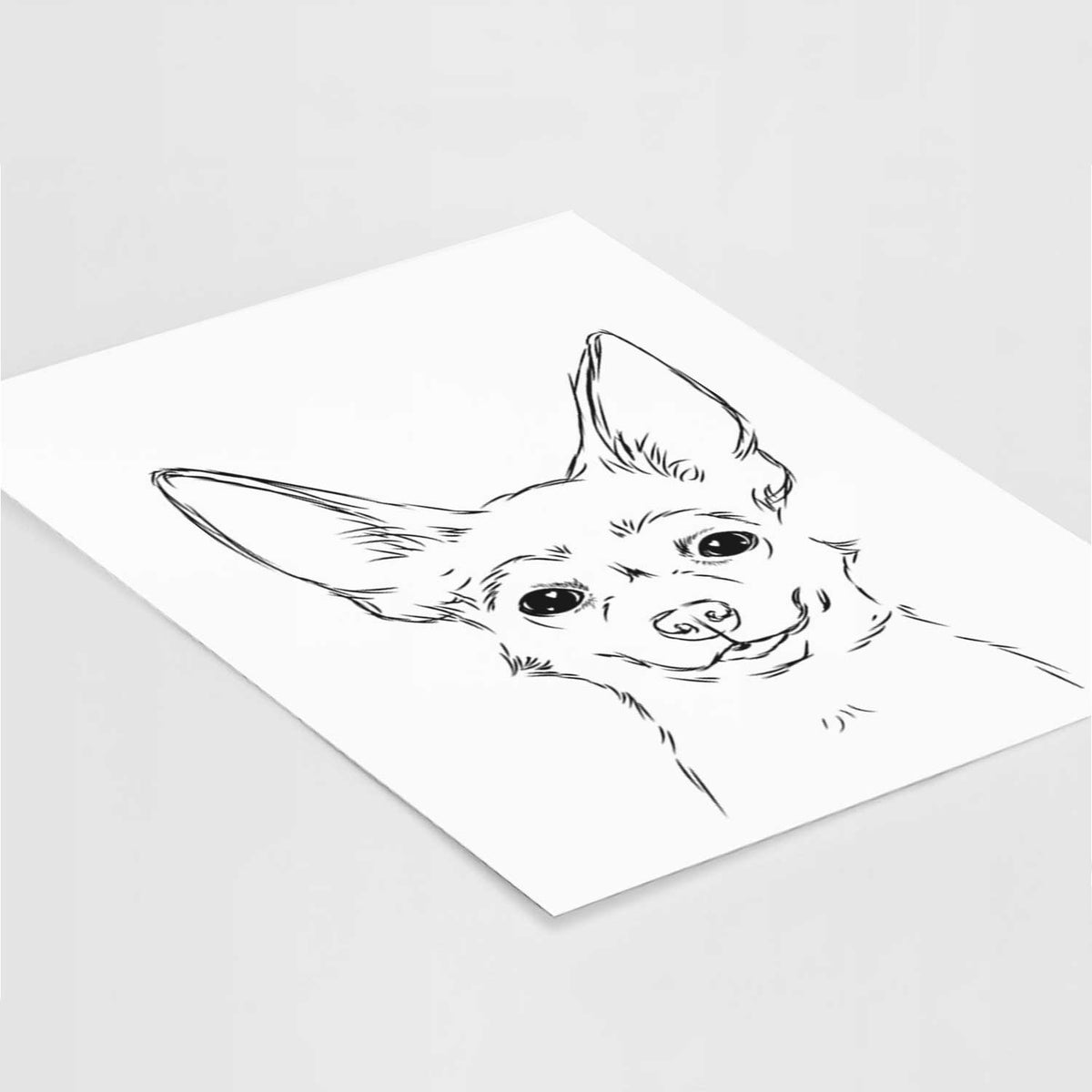 Amos the Chihuahua Art Print
