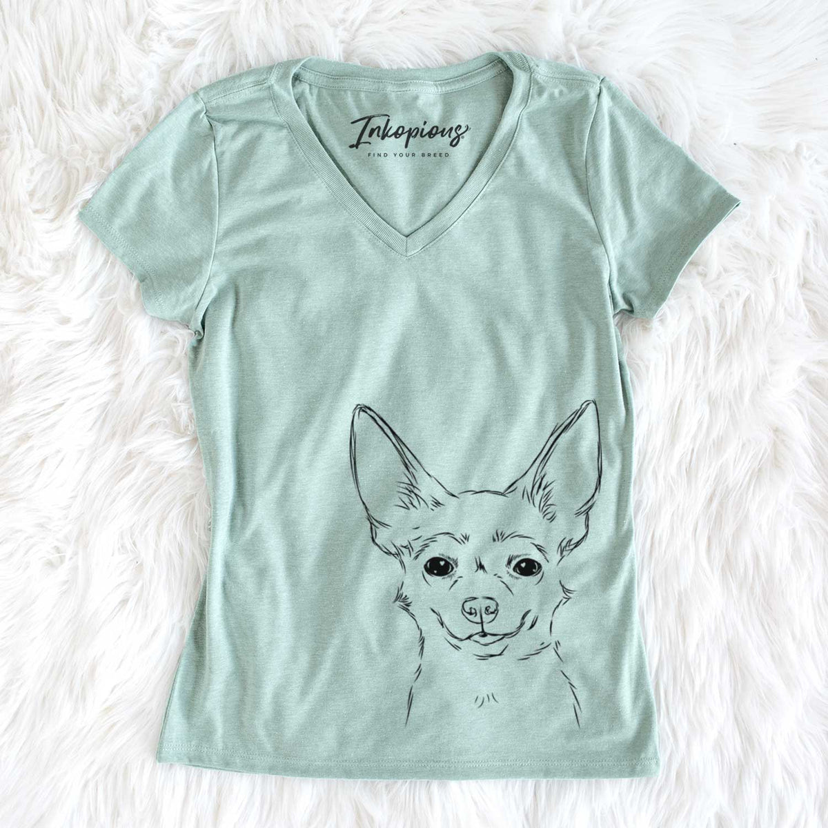 Amos the Chihuahua - Women&#39;s V-neck Shirt