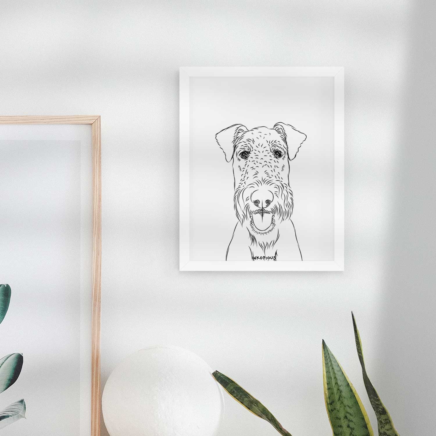 Andy the Airedale Terrier Art Print